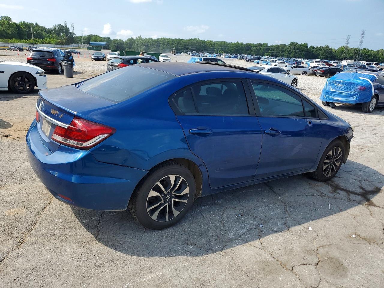 2014 Honda Civic Ex Blue vin: 19XFB2F86EE077046