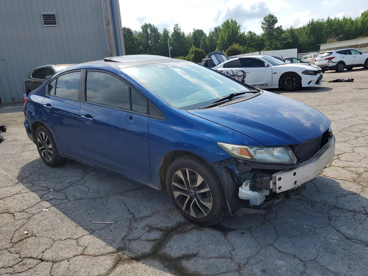 2014 Honda Civic Ex Blue vin: 19XFB2F86EE077046