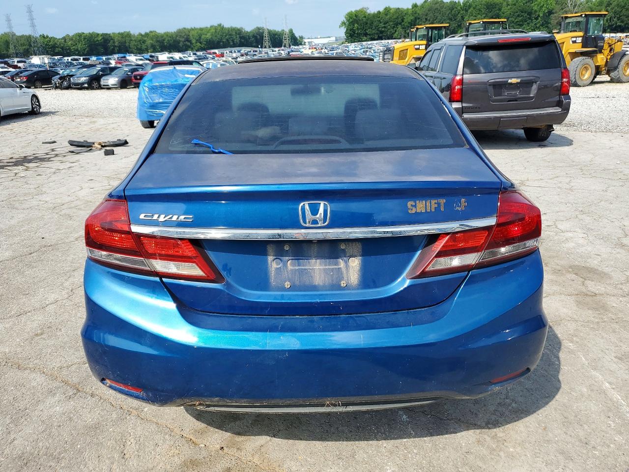 2014 Honda Civic Ex Blue vin: 19XFB2F86EE077046