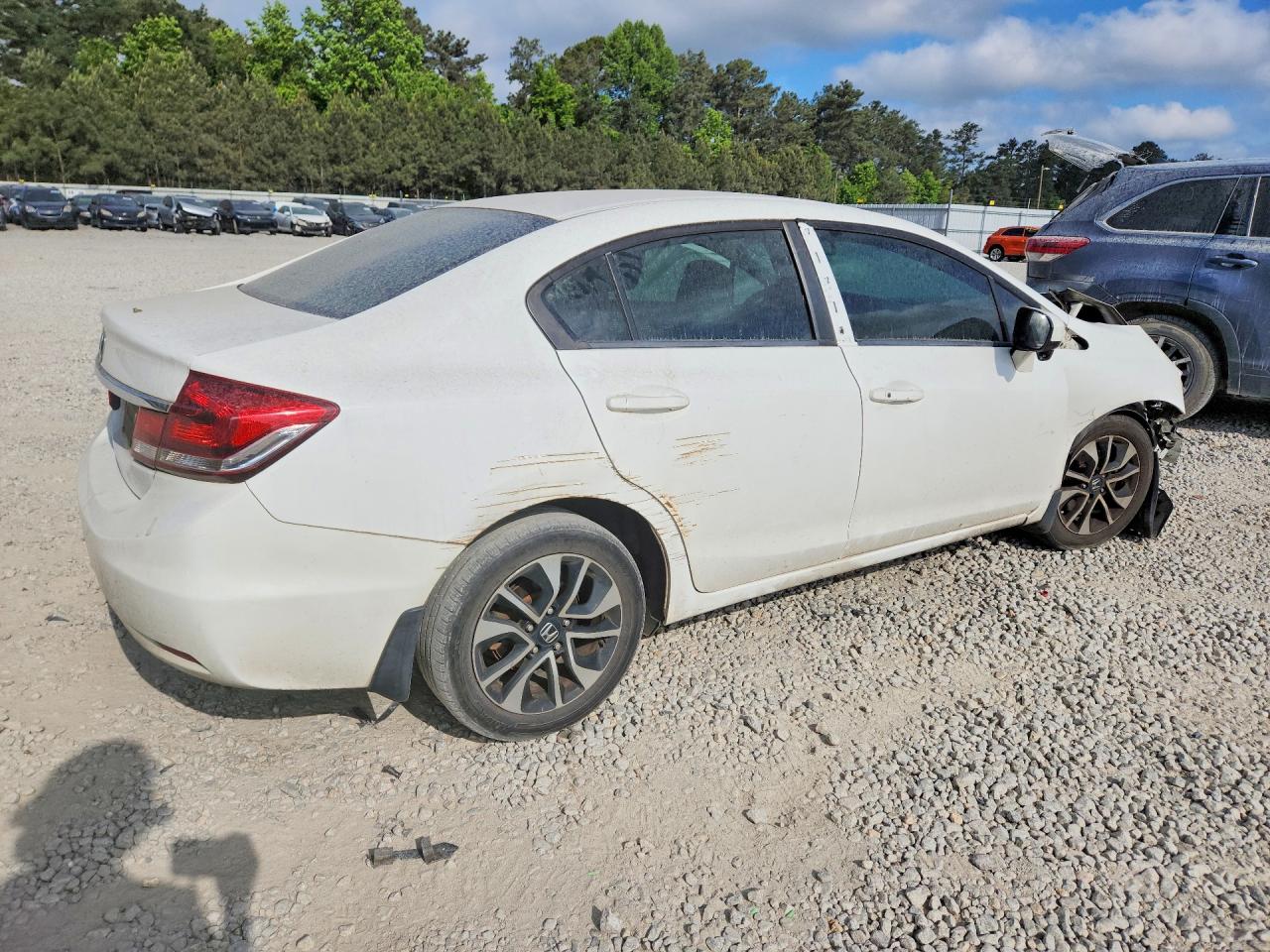 2014 Honda Civic Ex White vin: 19XFB2F86EE080769