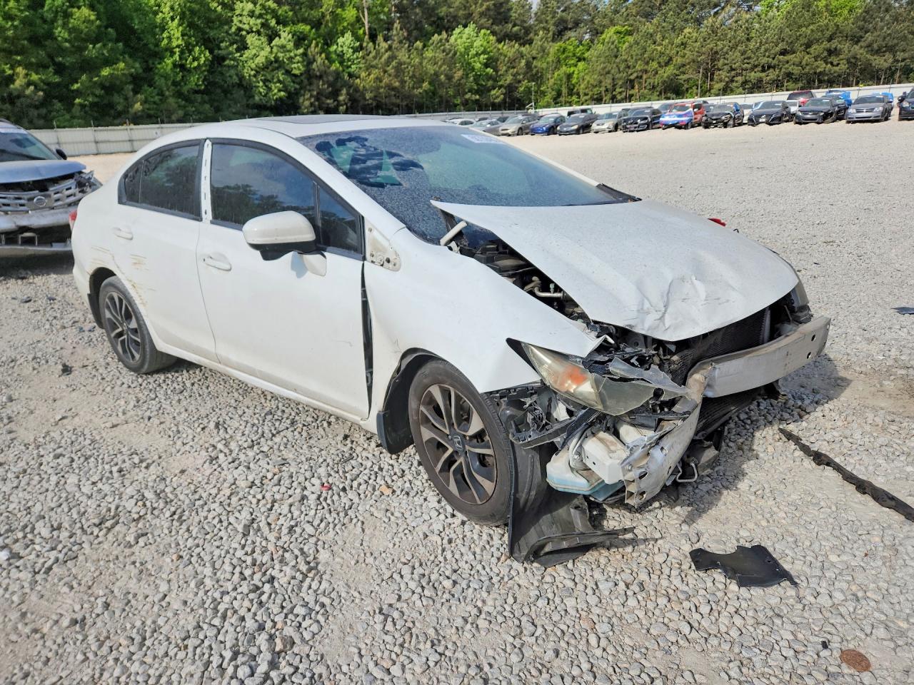 2014 Honda Civic Ex White vin: 19XFB2F86EE080769