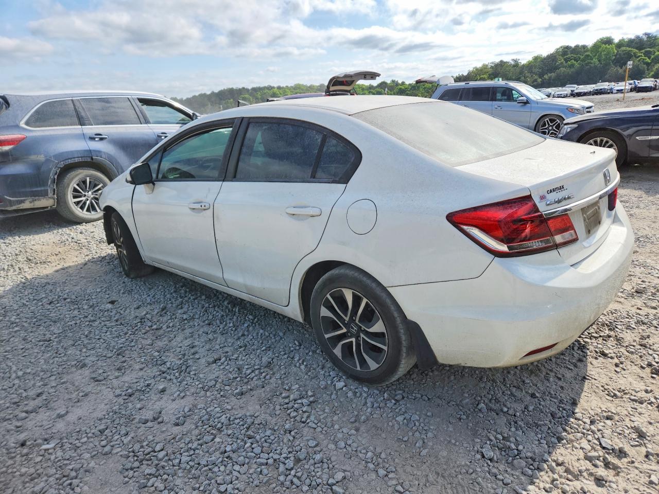 2014 Honda Civic Ex White vin: 19XFB2F86EE080769