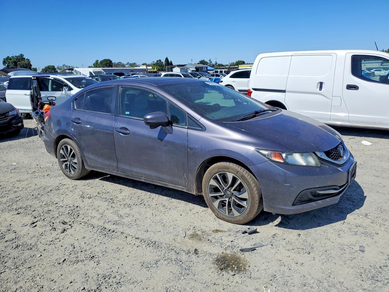 2014 Honda Civic Ex Gray vin: 19XFB2F86EE237863