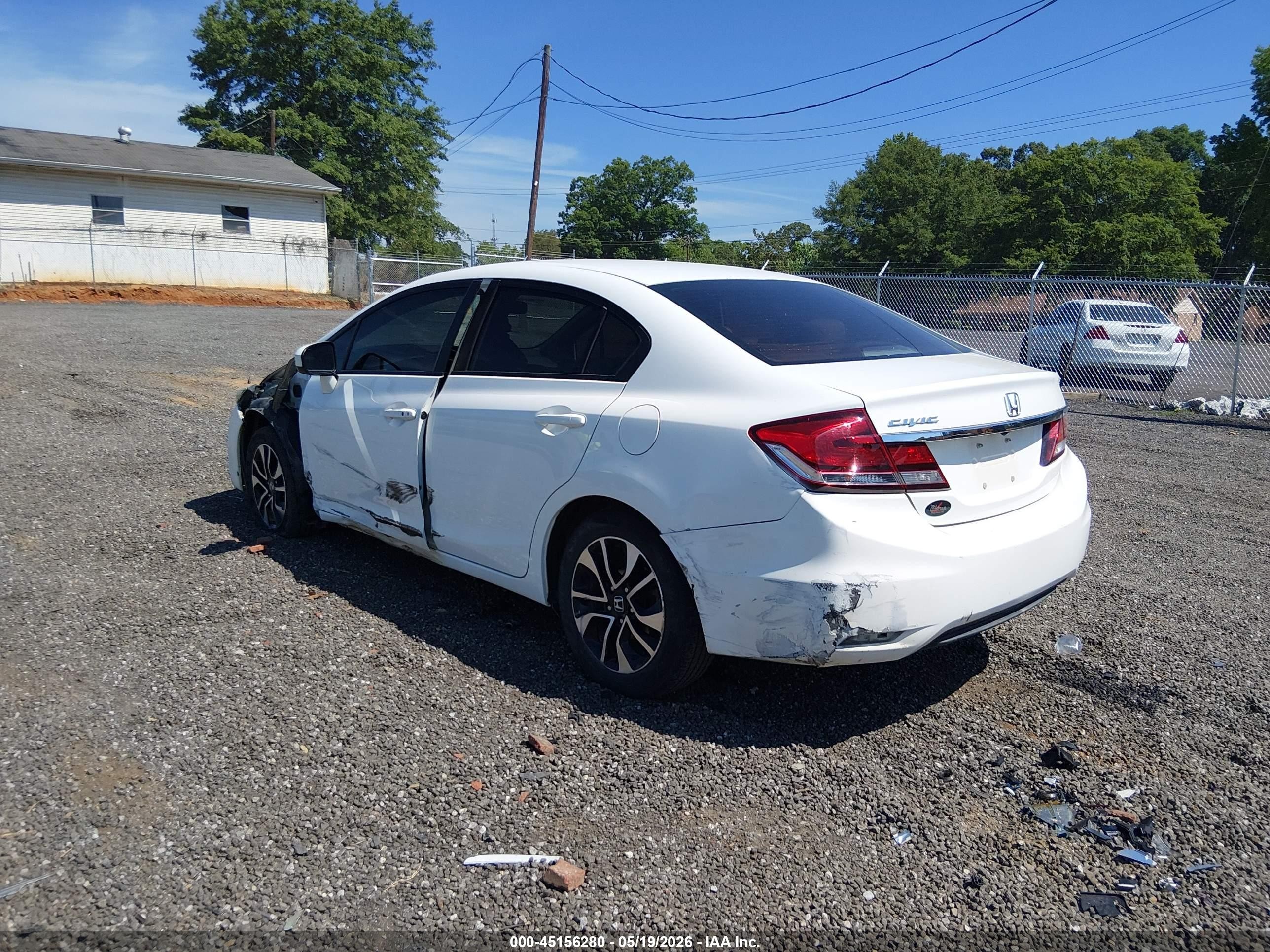 2014 Honda Civic Ex White vin: 19XFB2F86EE249558