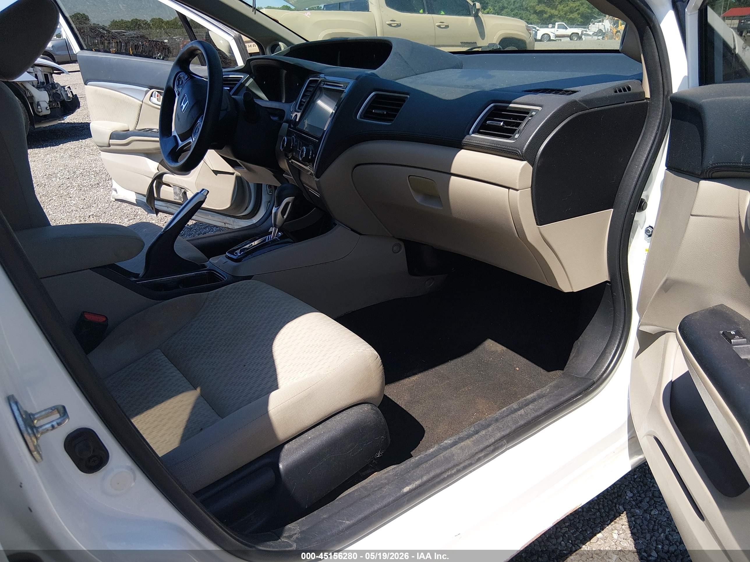 2014 Honda Civic Ex White vin: 19XFB2F86EE249558