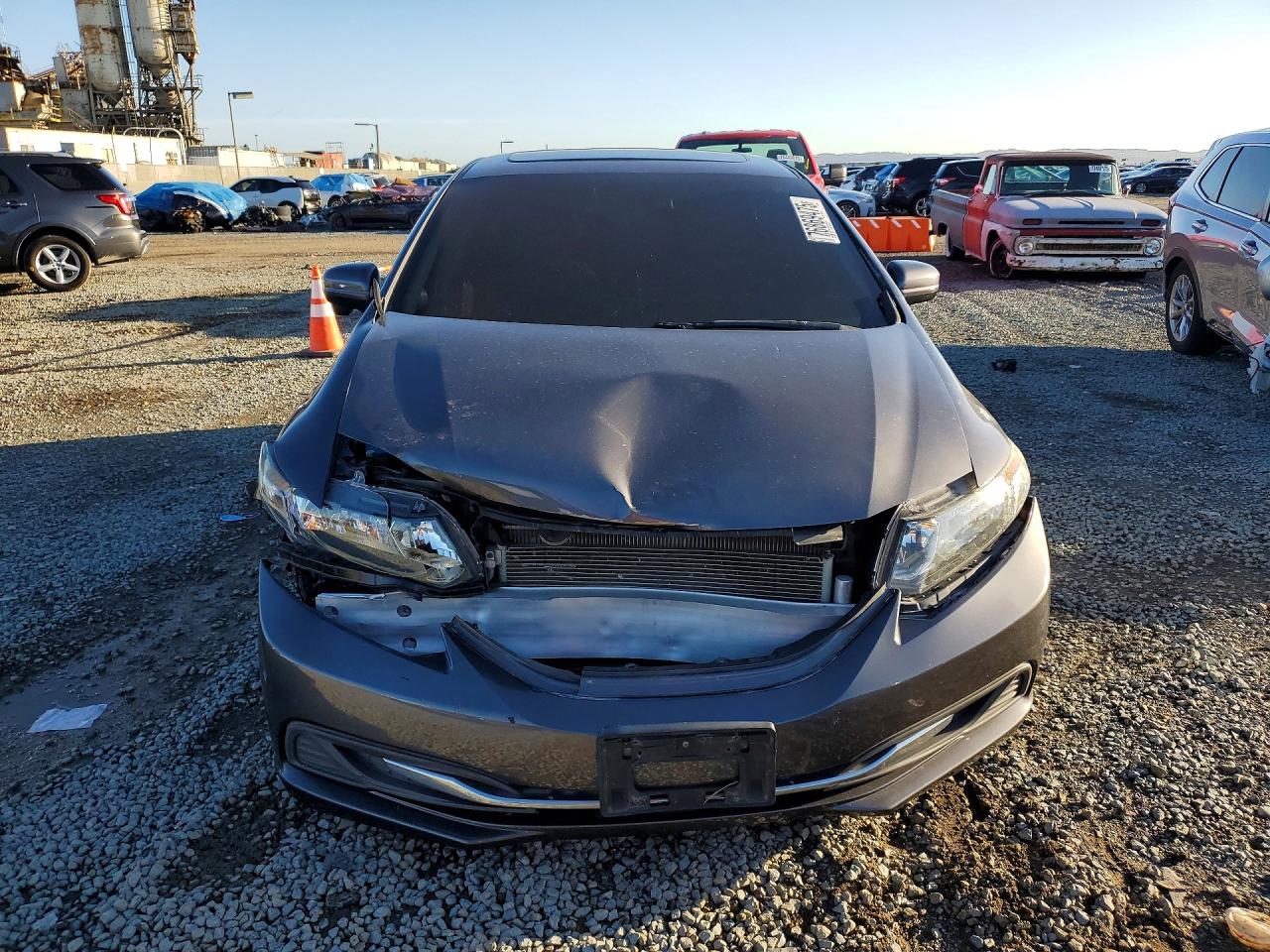 2014 Honda Civic Ex Gray vin: 19XFB2F86EE255389