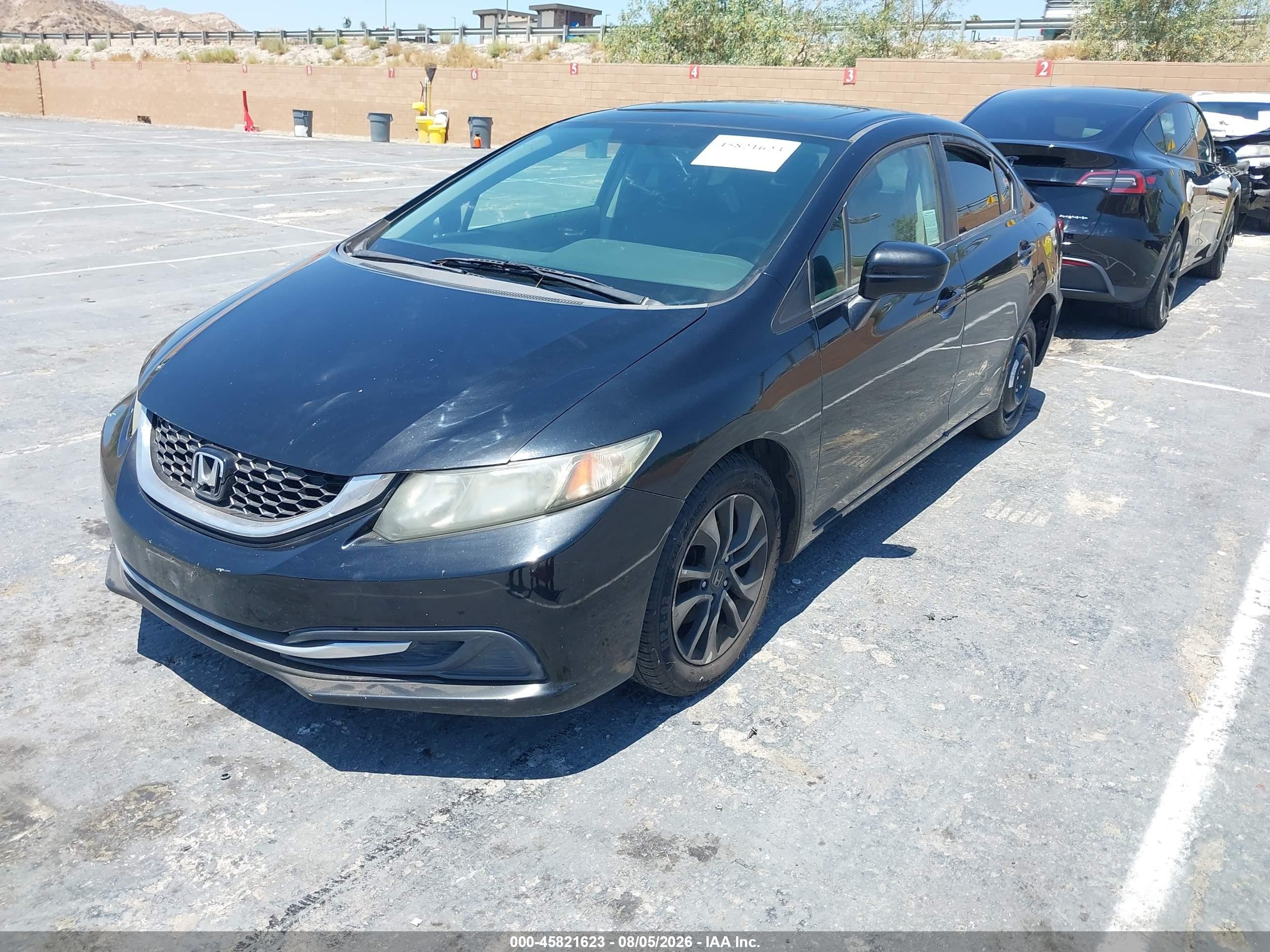 2014 Honda Civic Ex Black vin: 19XFB2F86EE266067