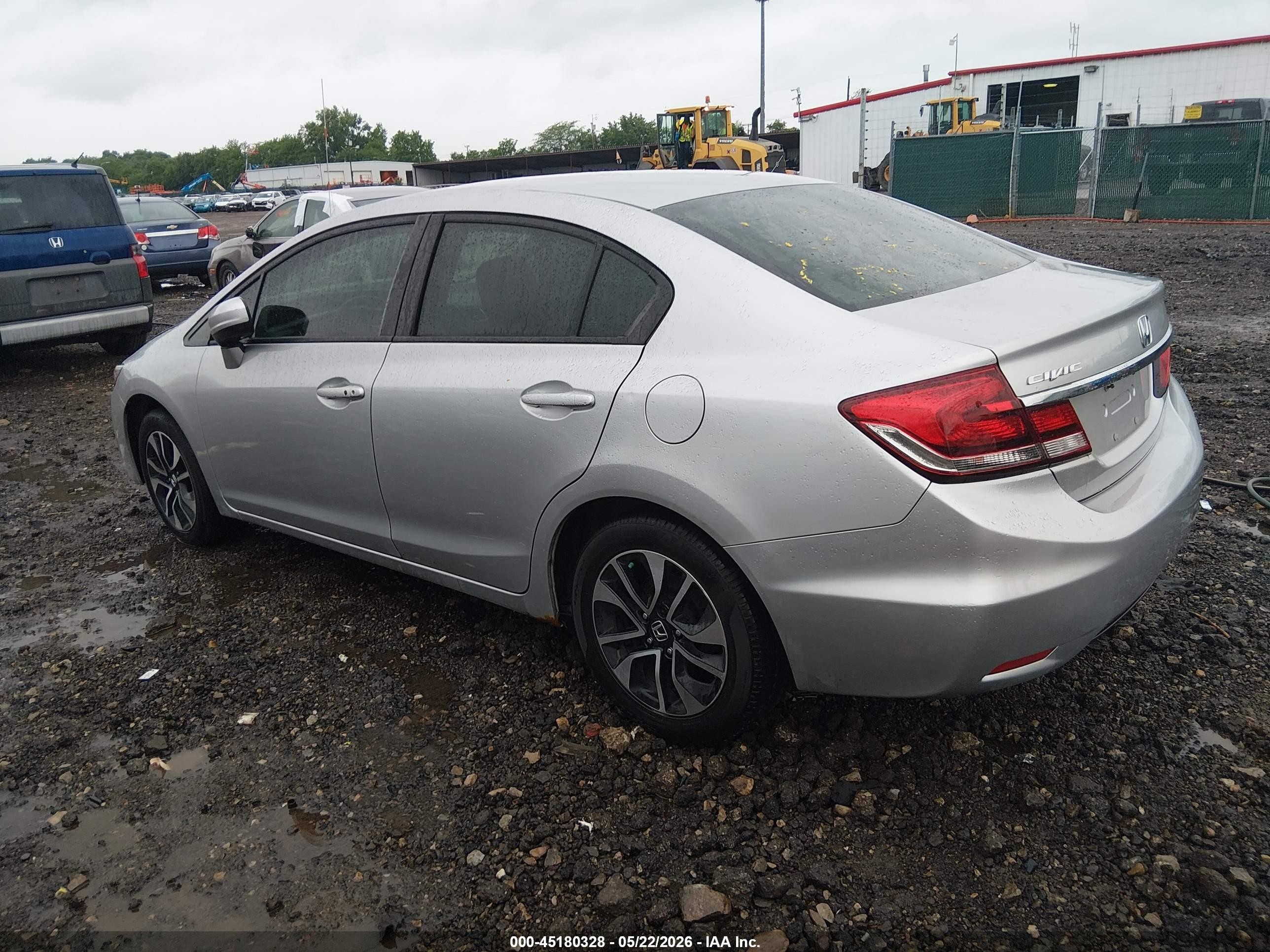 2014 Honda Civic Ex Silver vin: 19XFB2F86EE270104