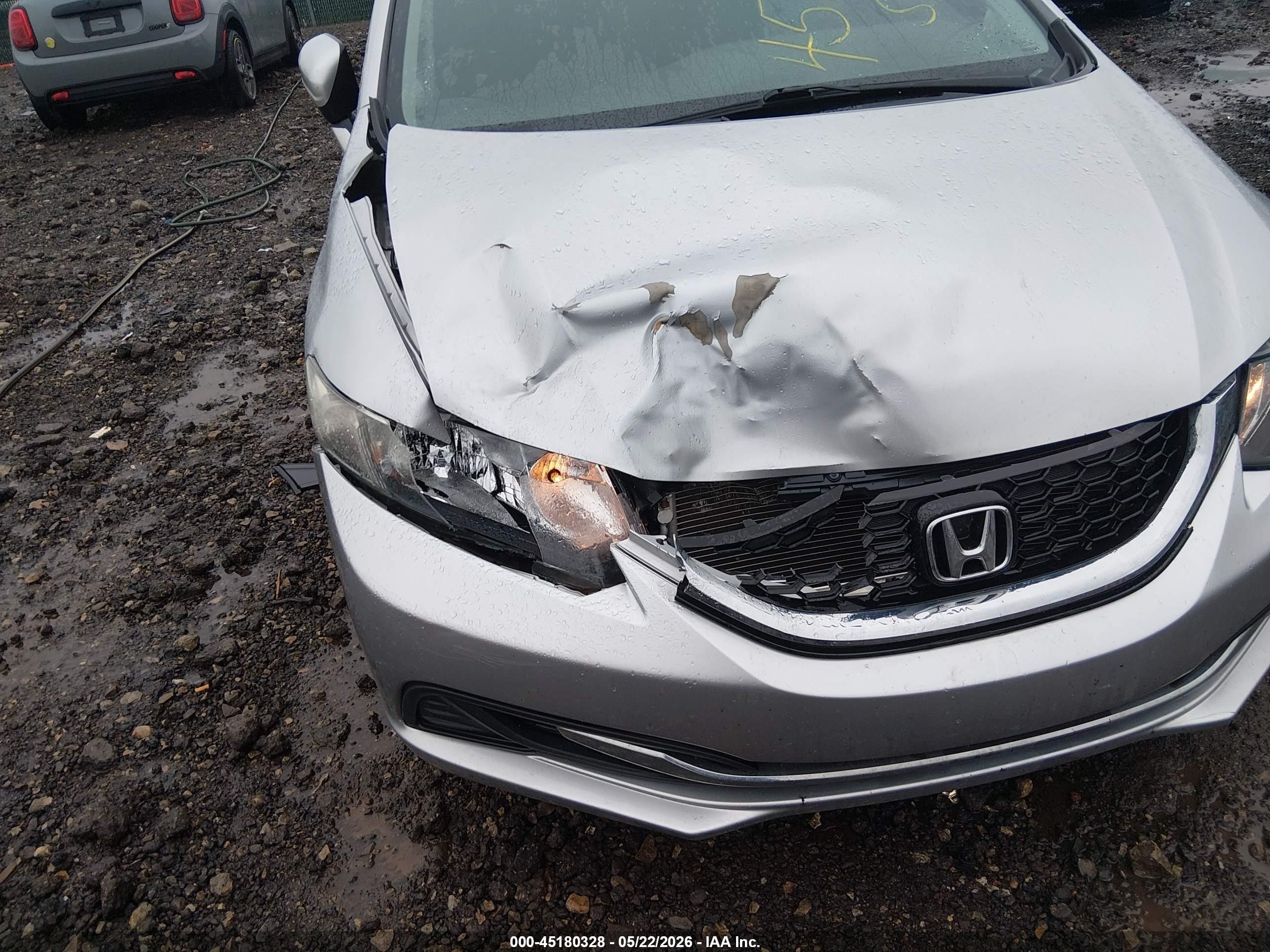 2014 Honda Civic Ex Silver vin: 19XFB2F86EE270104