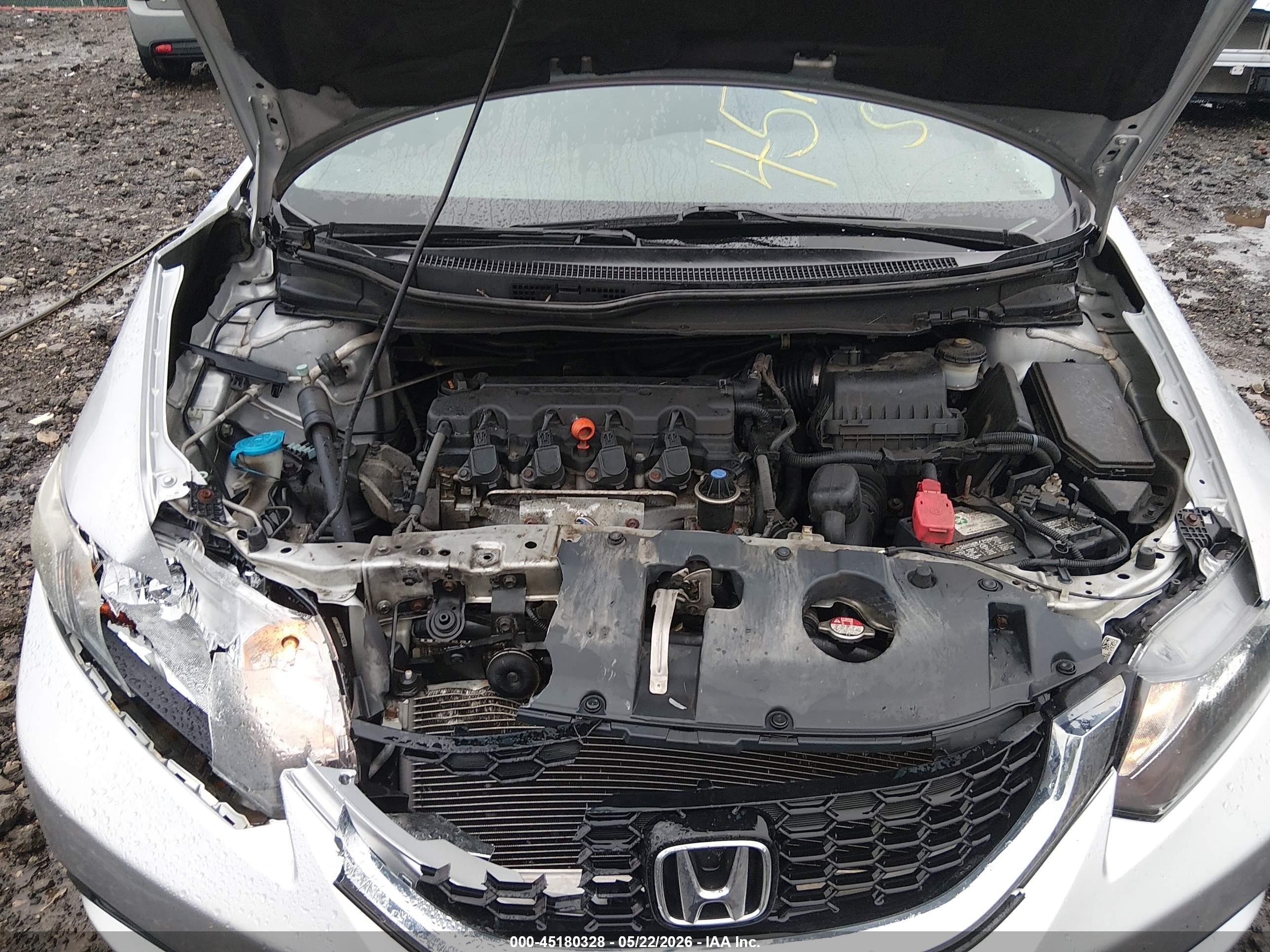 2014 Honda Civic Ex Silver vin: 19XFB2F86EE270104