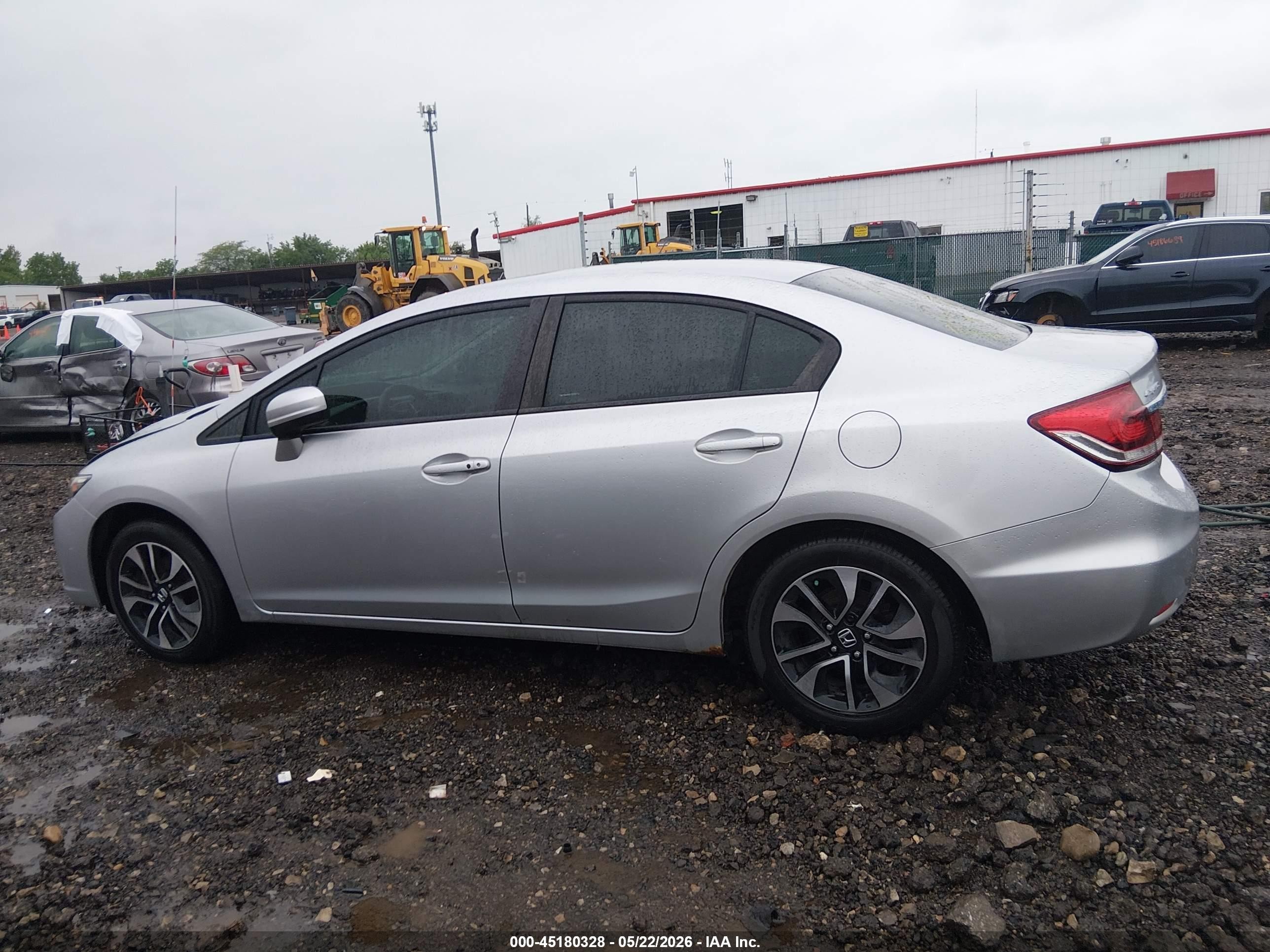 2014 Honda Civic Ex Silver vin: 19XFB2F86EE270104