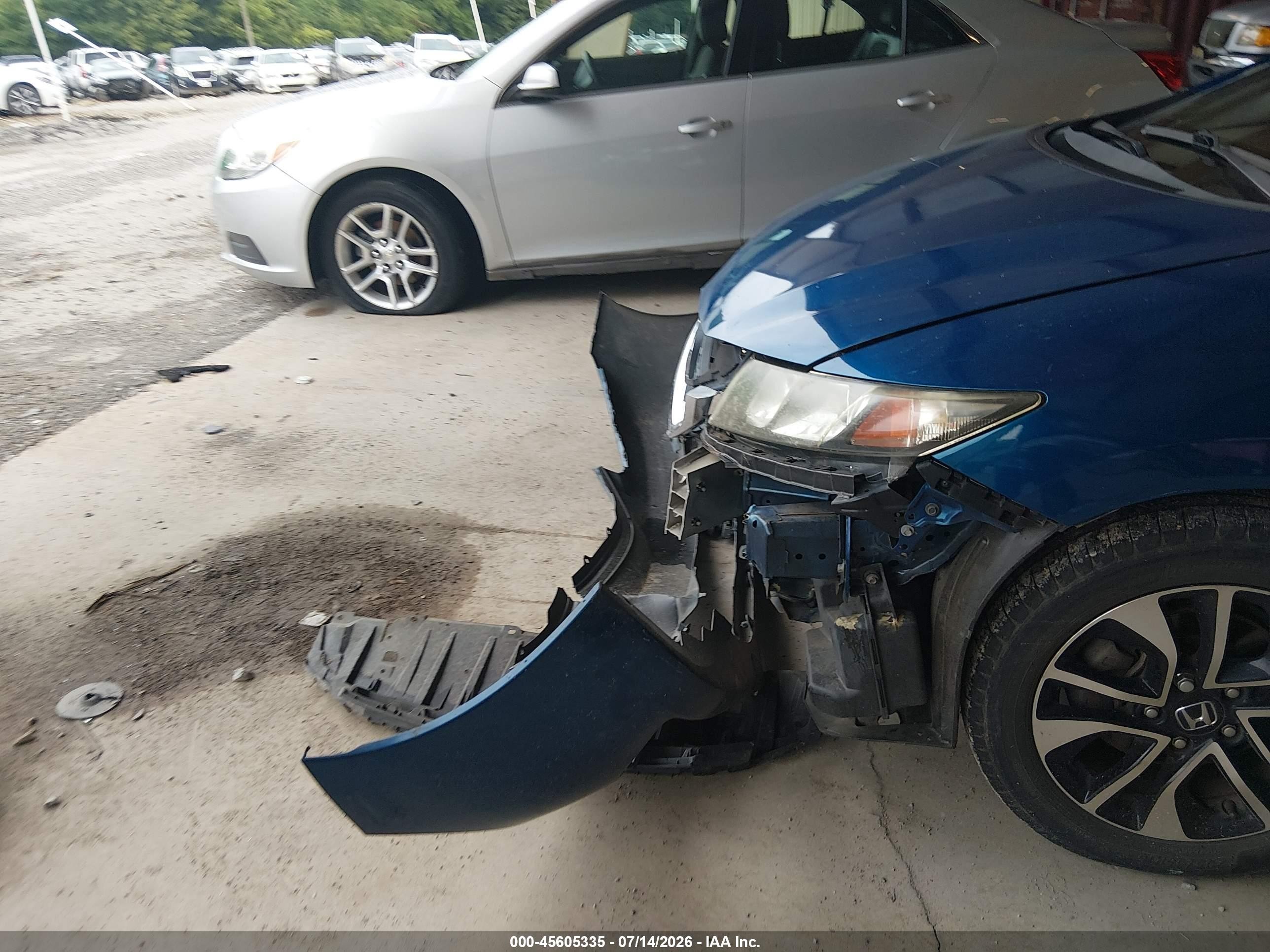 2015 Honda Civic Ex Blue vin: 19XFB2F86FE000887