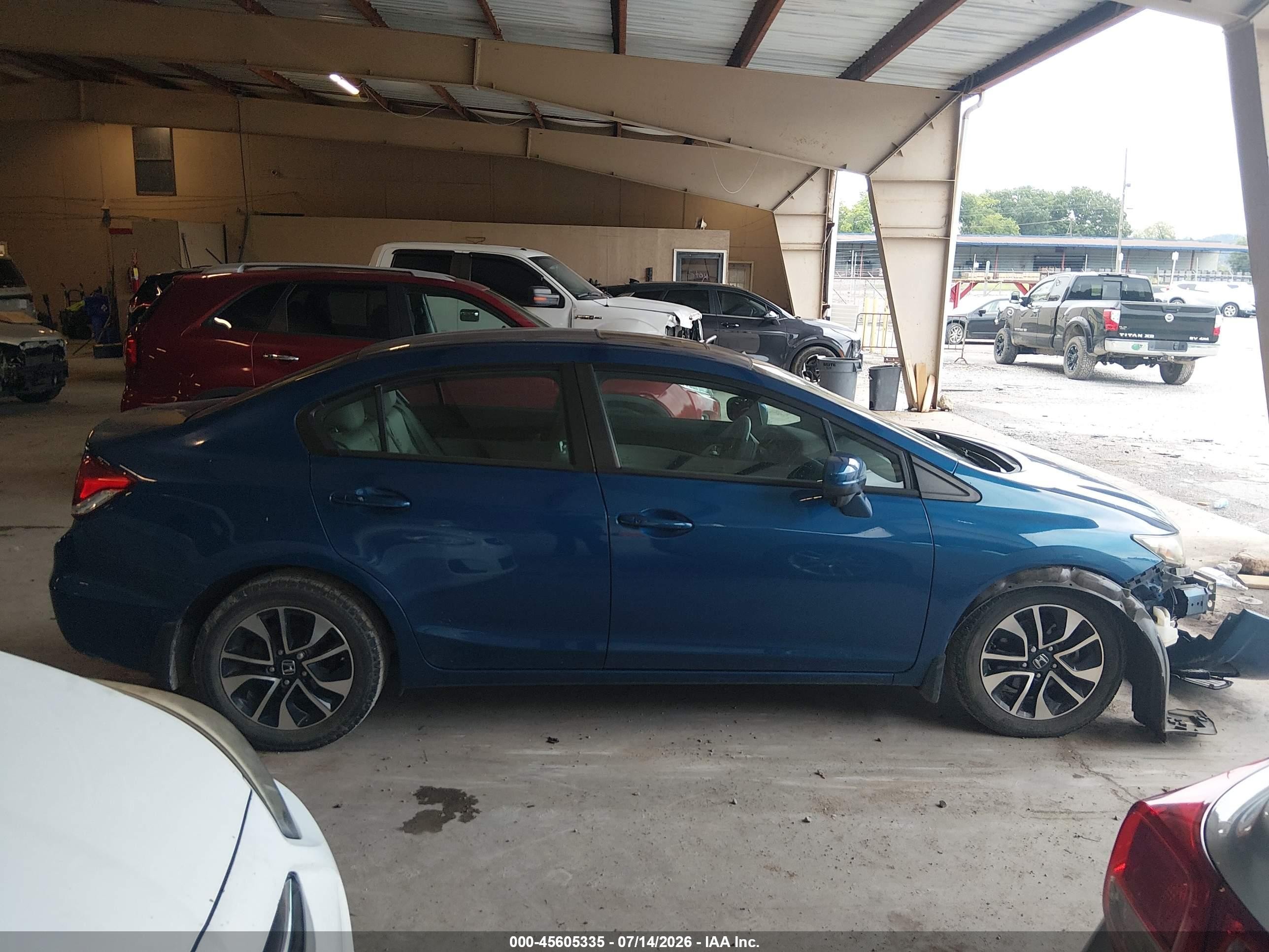 2015 Honda Civic Ex Blue vin: 19XFB2F86FE000887
