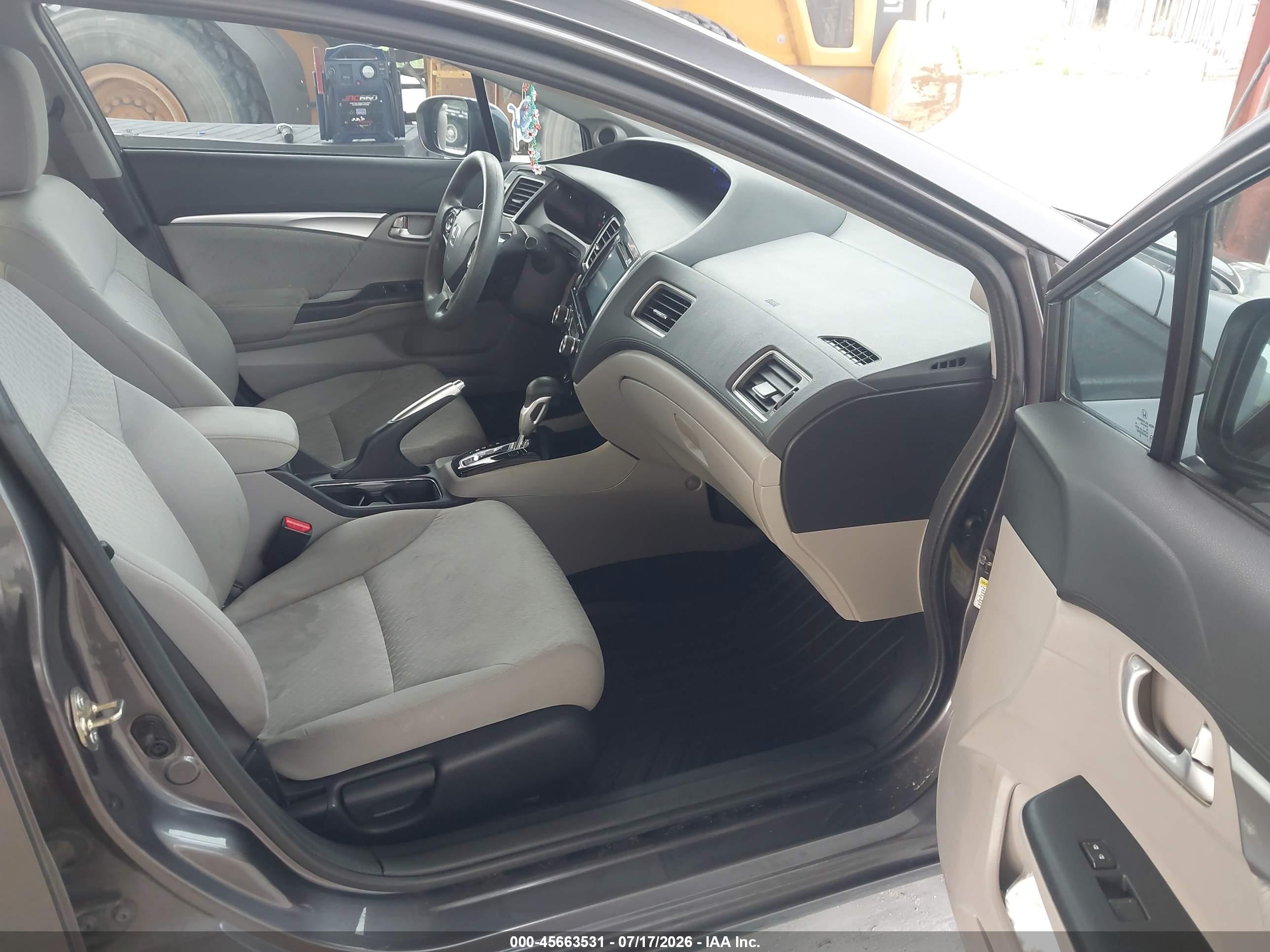 2015 Honda Civic Ex Серый vin: 19XFB2F86FE004616