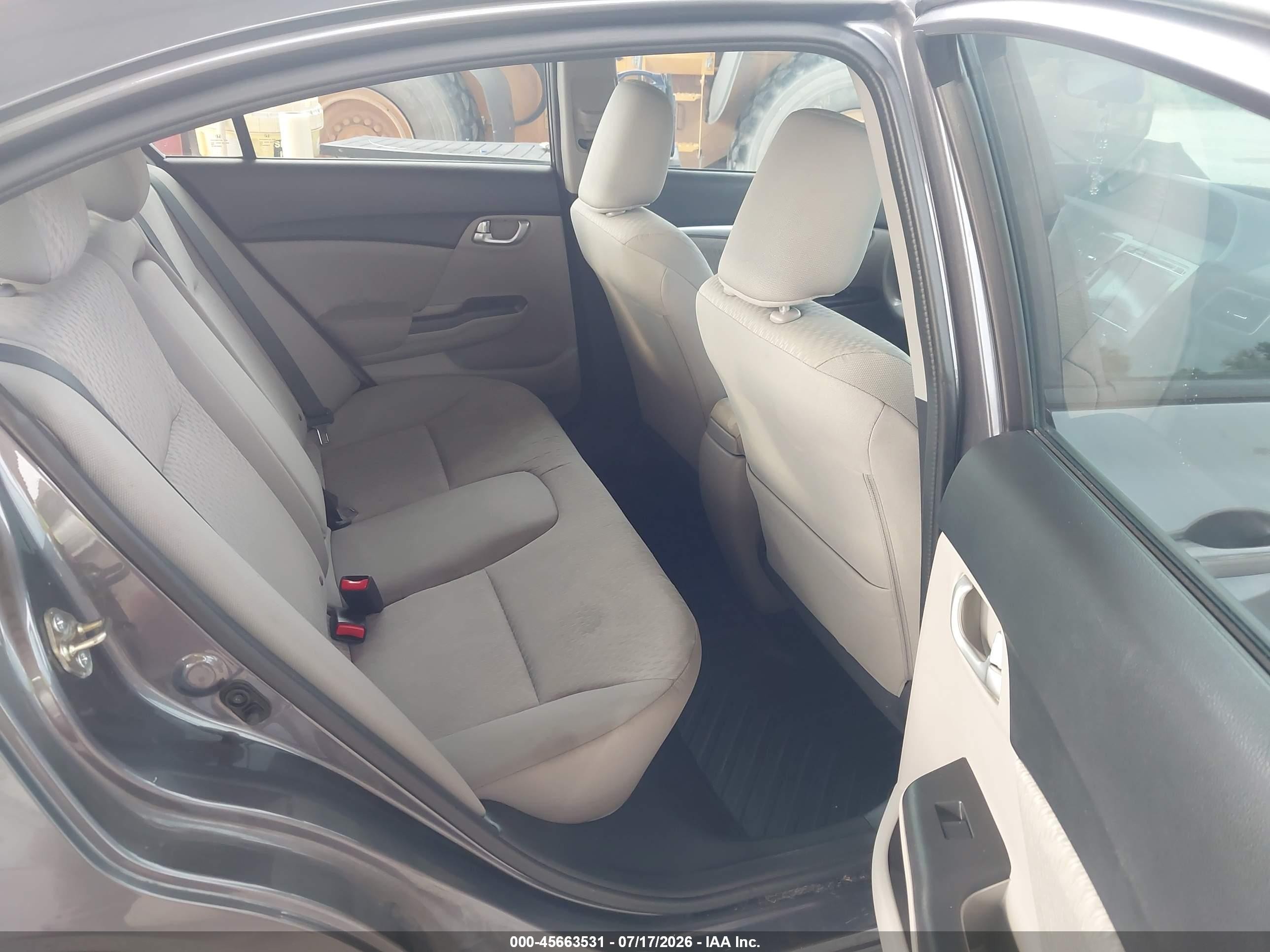 2015 Honda Civic Ex Серый vin: 19XFB2F86FE004616