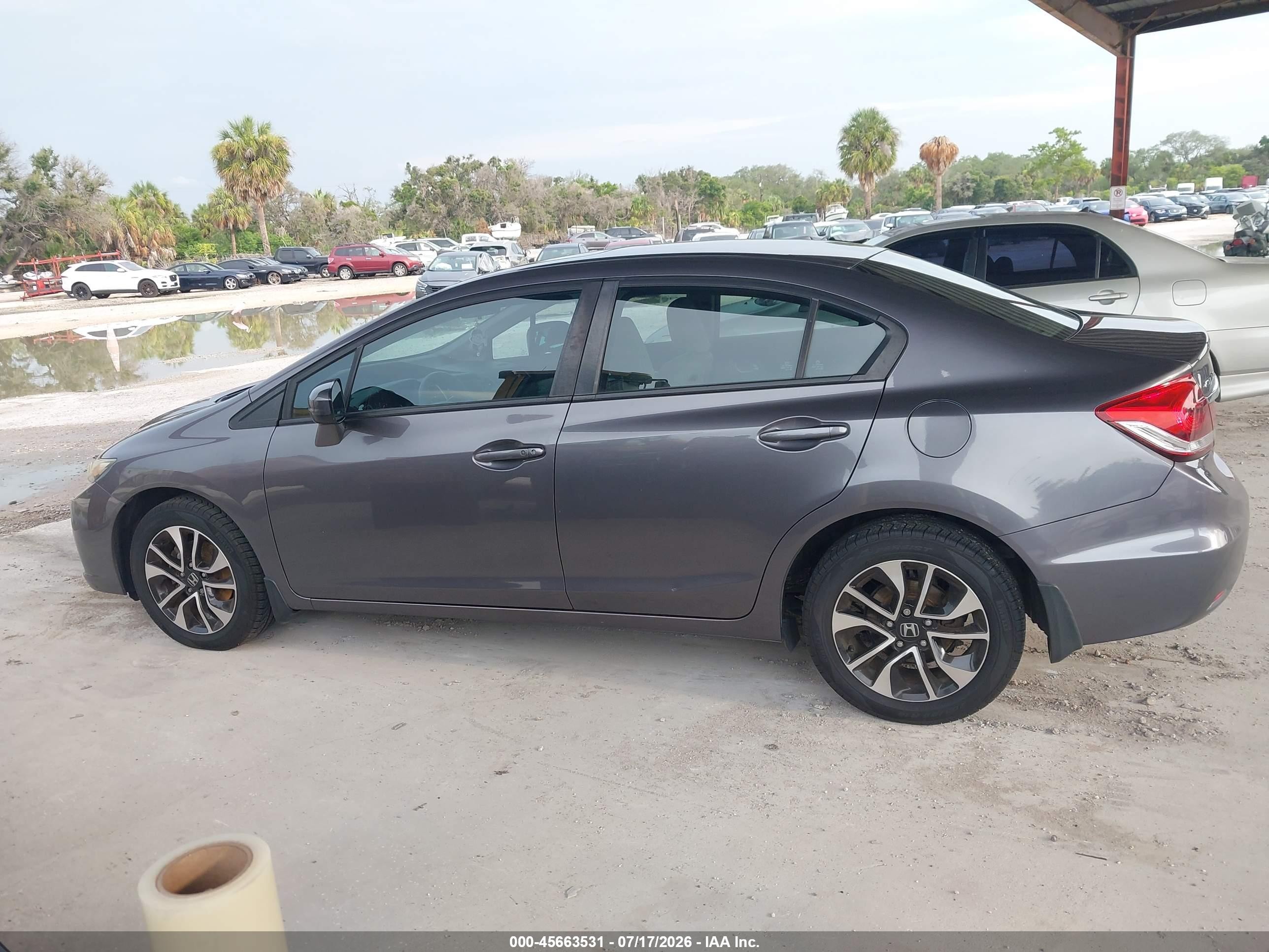 2015 Honda Civic Ex Серый vin: 19XFB2F86FE004616