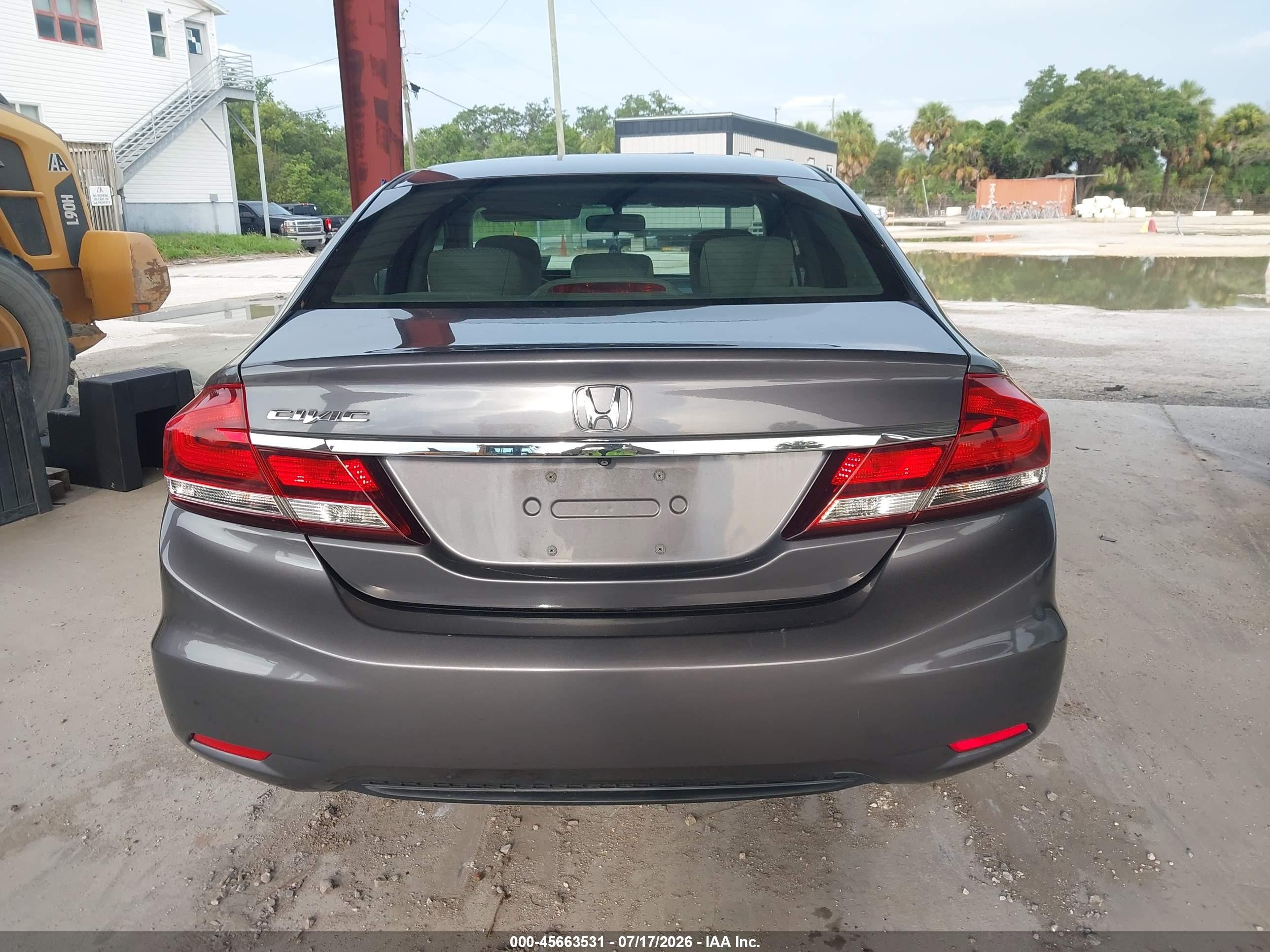 2015 Honda Civic Ex Серый vin: 19XFB2F86FE004616
