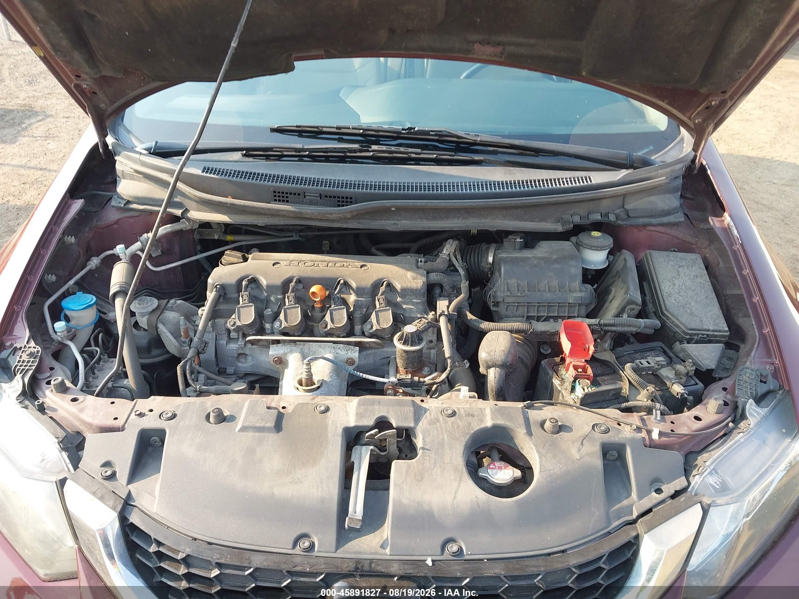 2015 Honda Civic Ex Темно-бордовый vin: 19XFB2F86FE007760