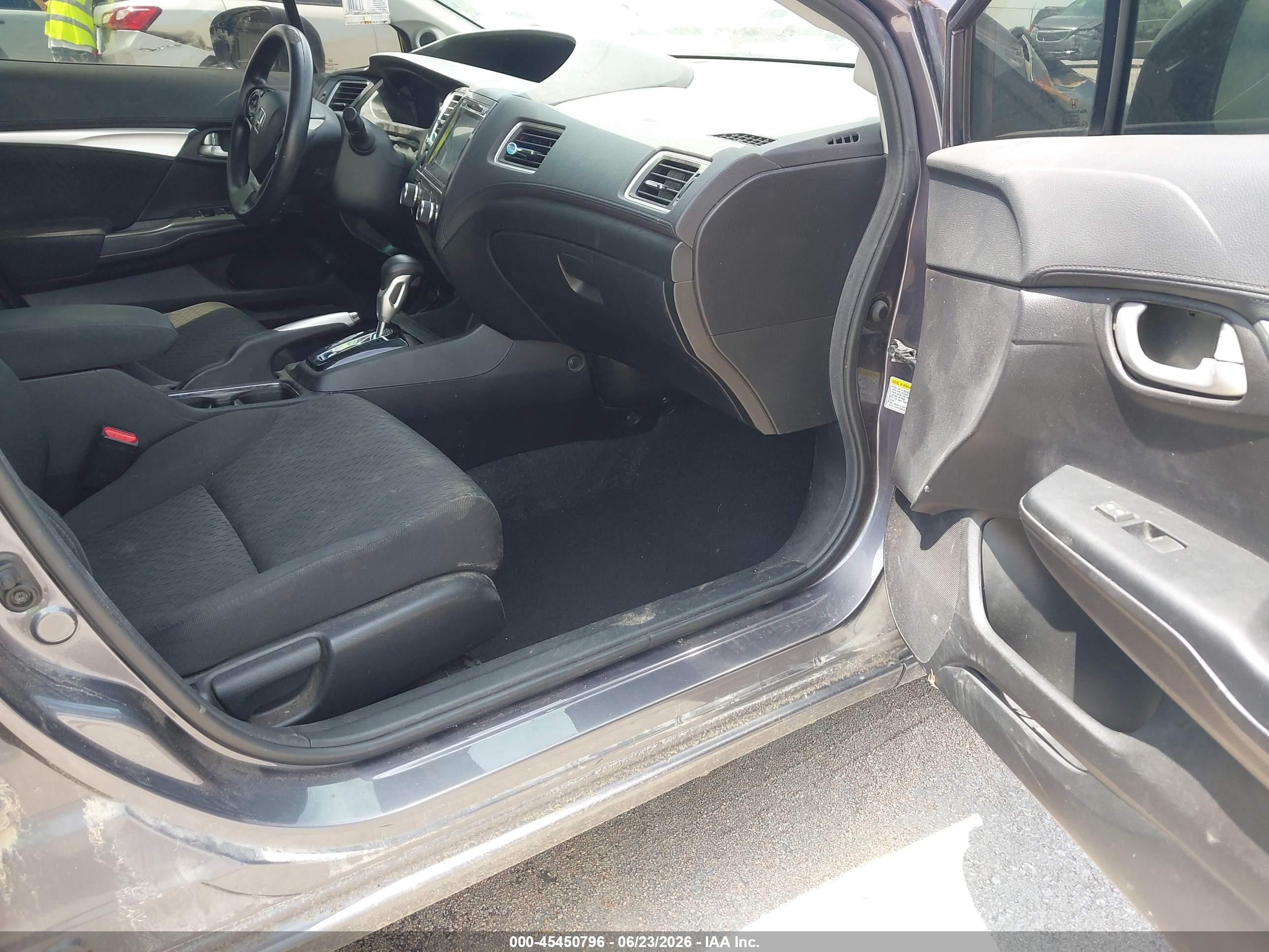 2015 Honda Civic Ex Серый vin: 19XFB2F86FE043626