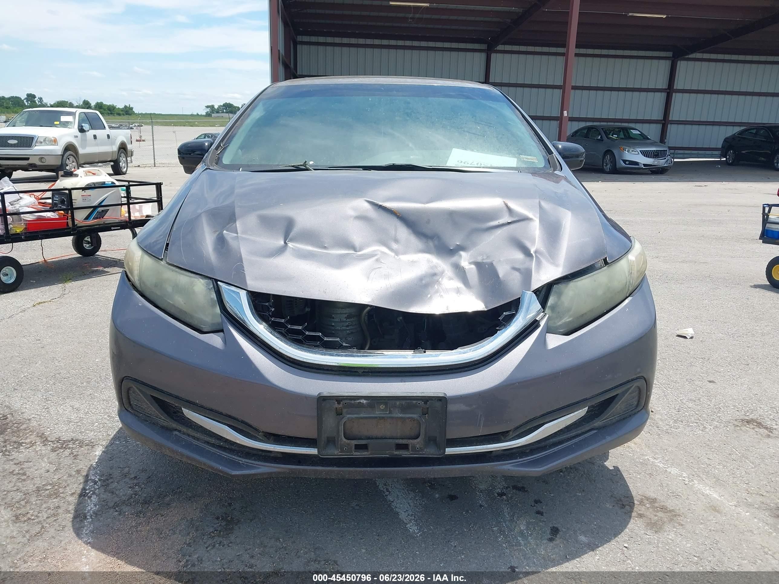 2015 Honda Civic Ex Серый vin: 19XFB2F86FE043626