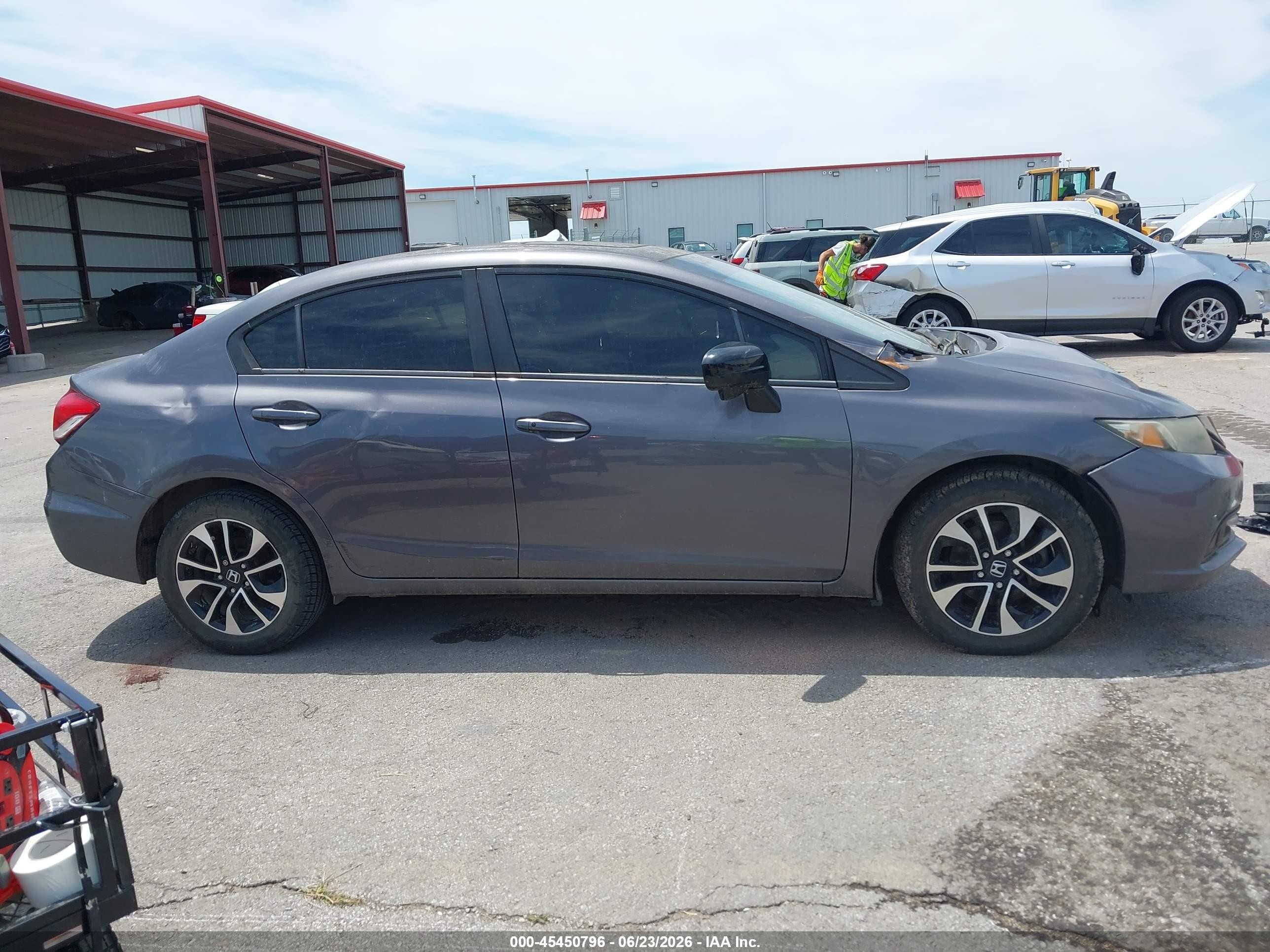 2015 Honda Civic Ex Серый vin: 19XFB2F86FE043626