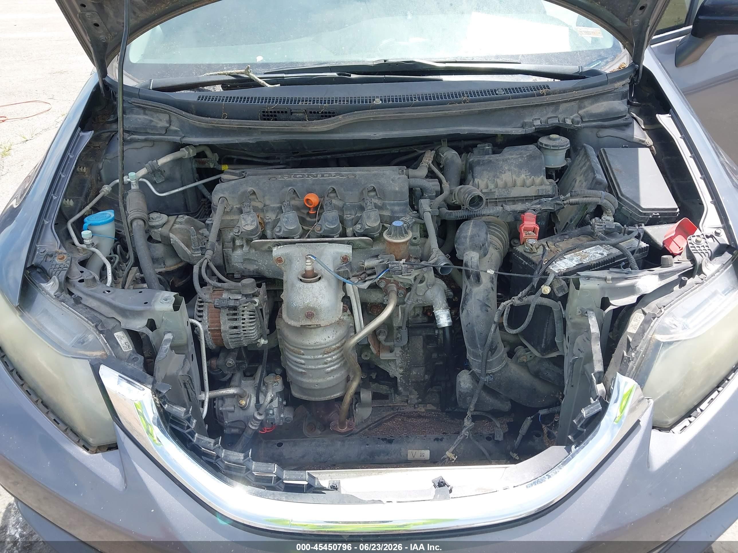 2015 Honda Civic Ex Серый vin: 19XFB2F86FE043626