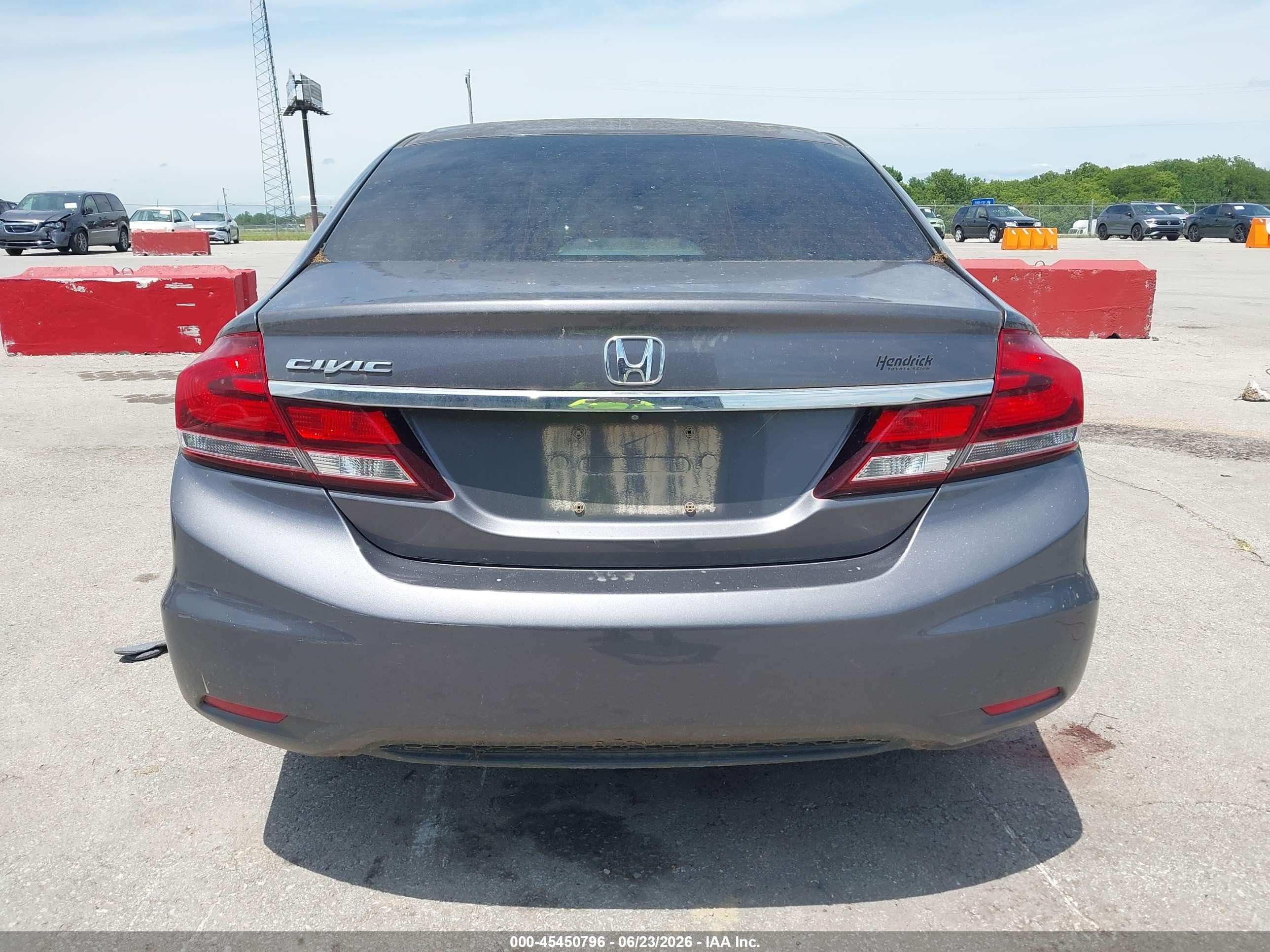 2015 Honda Civic Ex Серый vin: 19XFB2F86FE043626