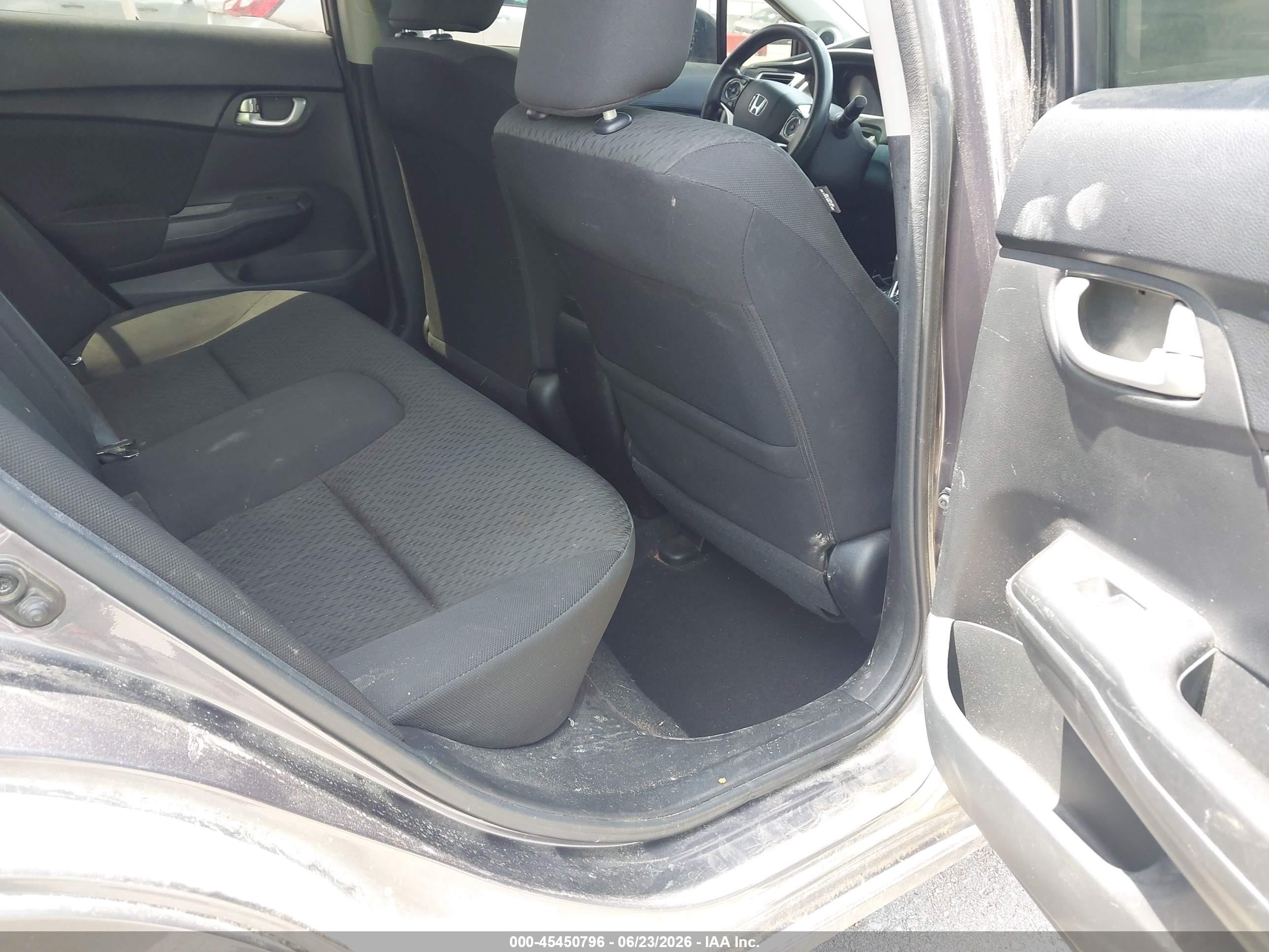 2015 Honda Civic Ex Серый vin: 19XFB2F86FE043626