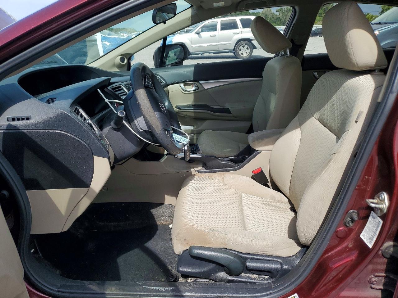 2015 Honda Civic Ex Бордовый vin: 19XFB2F86FE043917
