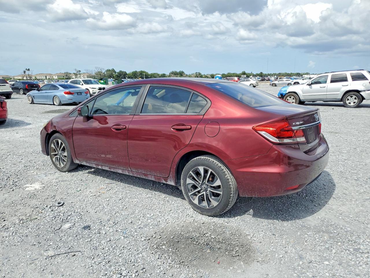 2015 Honda Civic Ex Бордовый vin: 19XFB2F86FE043917