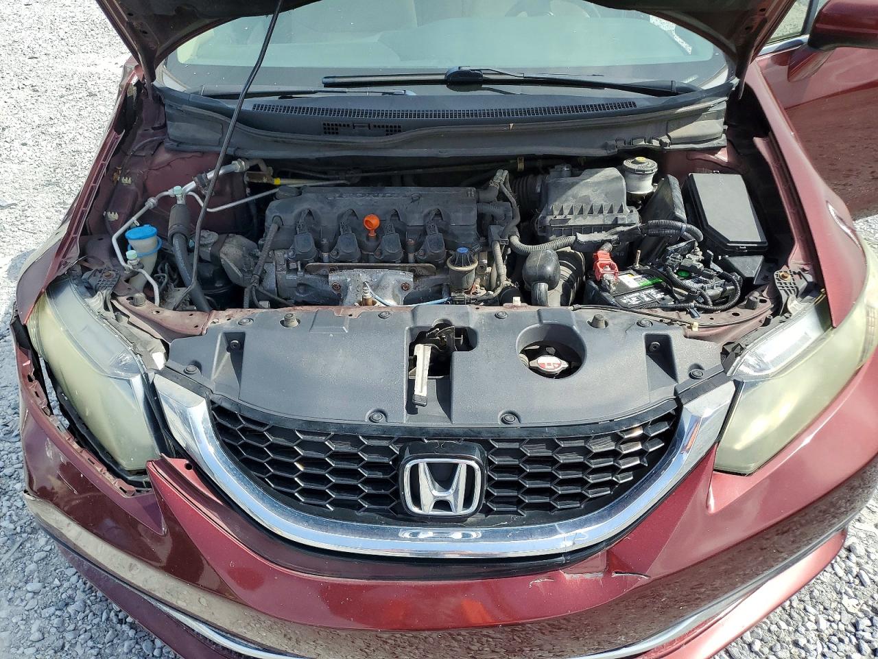 2015 Honda Civic Ex Бордовый vin: 19XFB2F86FE043917