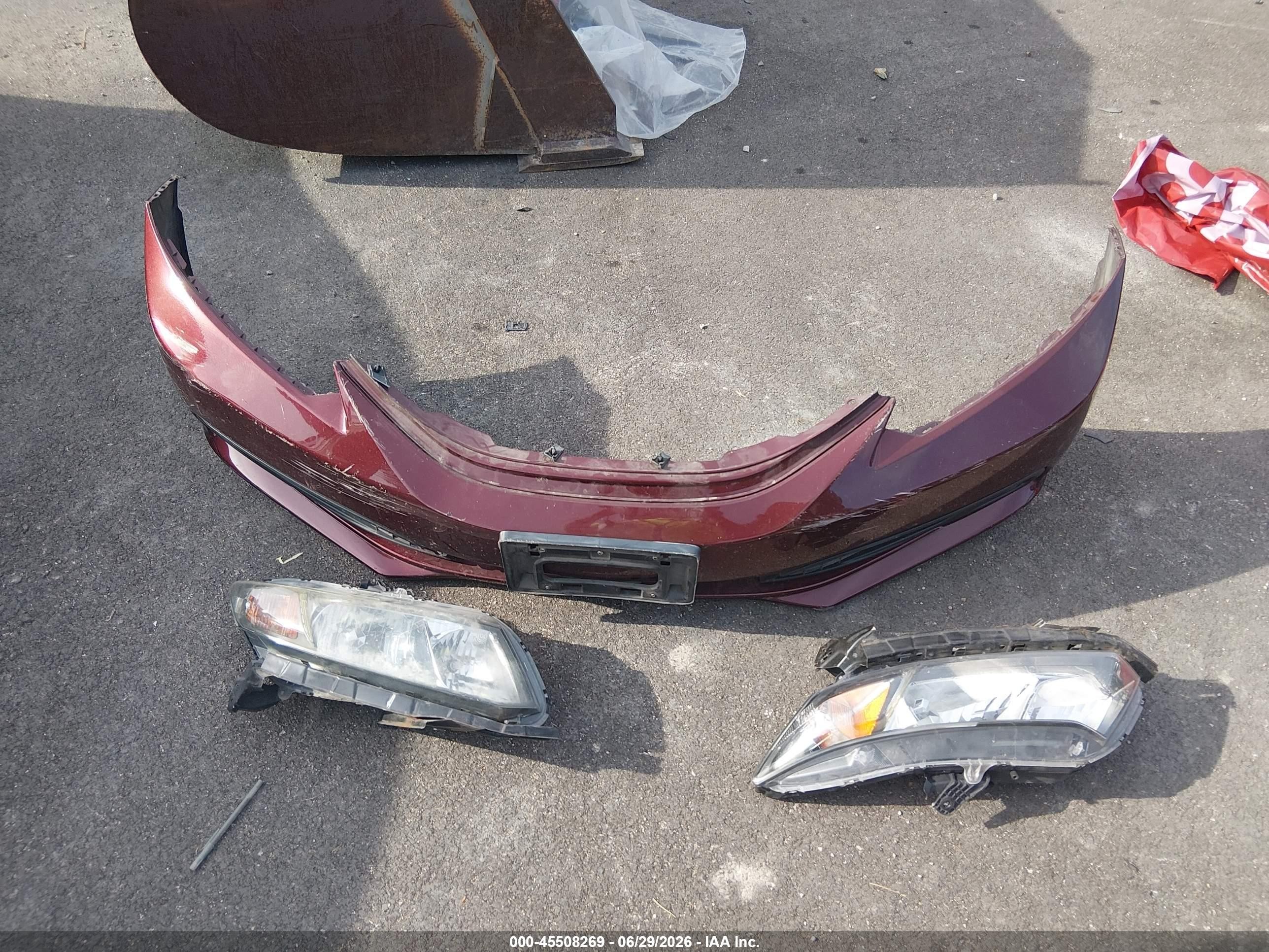 2015 Honda Civic Ex Burgundy vin: 19XFB2F86FE052679