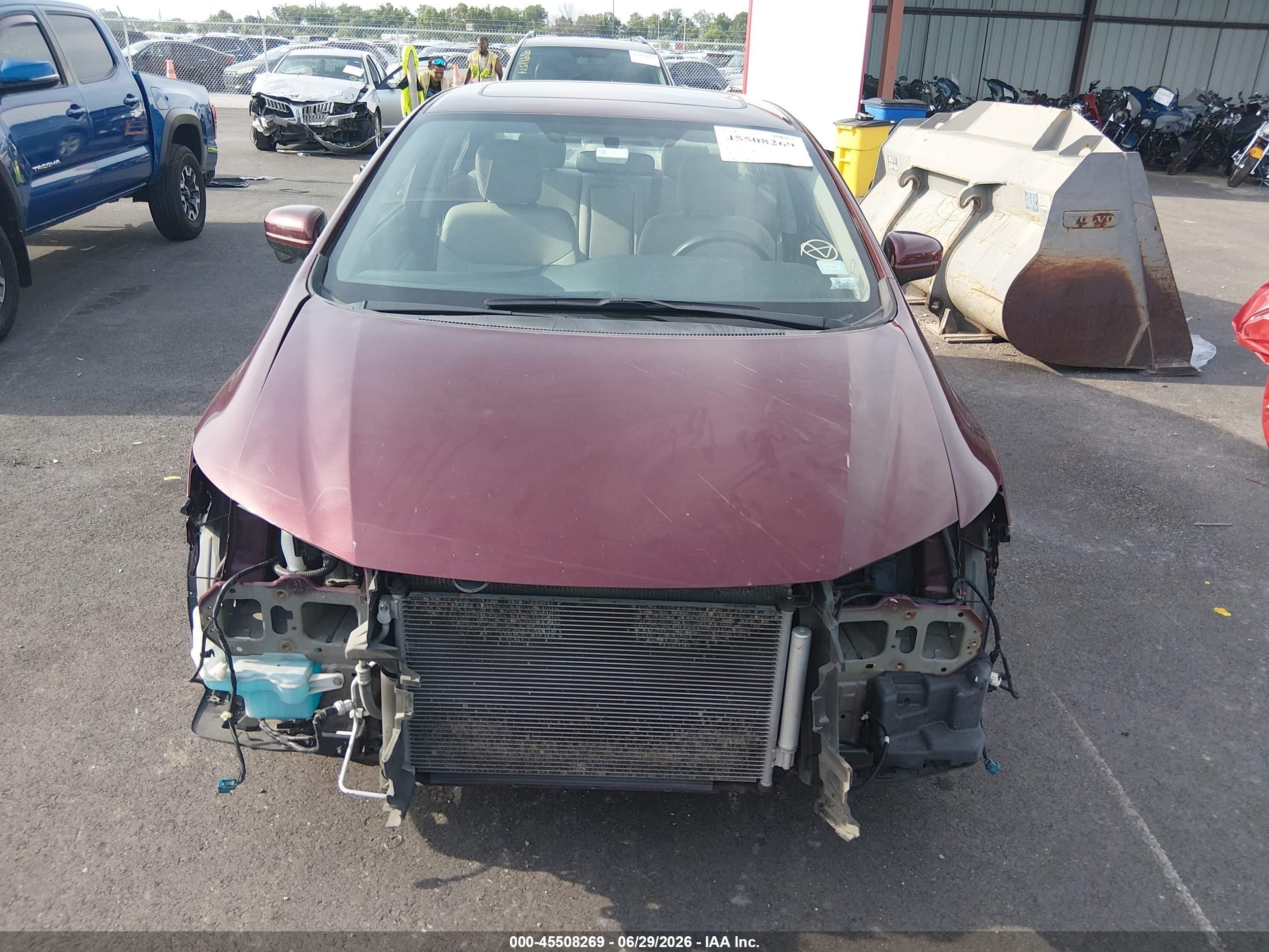2015 Honda Civic Ex Burgundy vin: 19XFB2F86FE052679