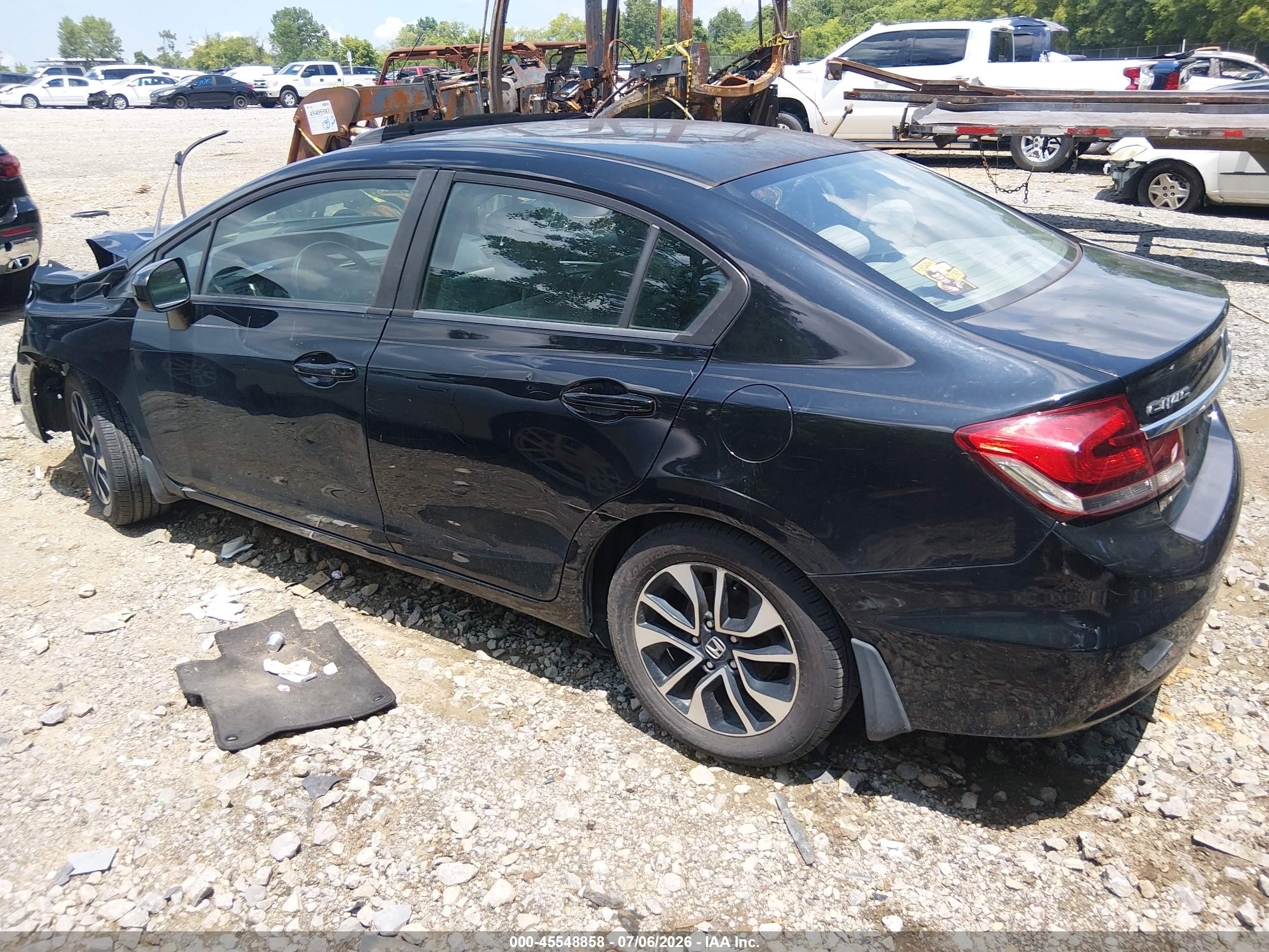2015 Honda Civic Ex Black vin: 19XFB2F86FE080823