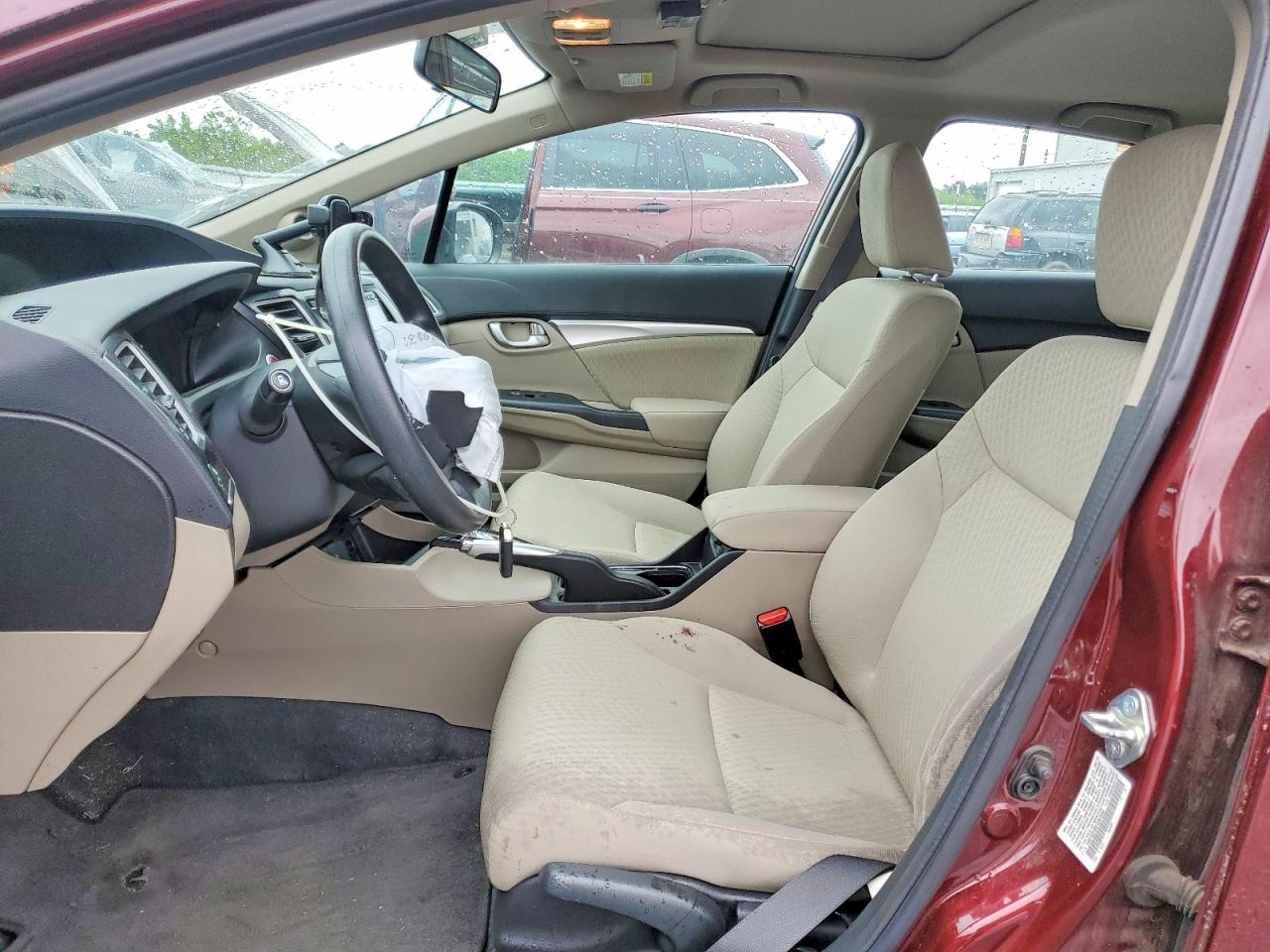 2015 Honda Civic Ex Burgundy vin: 19XFB2F86FE081552