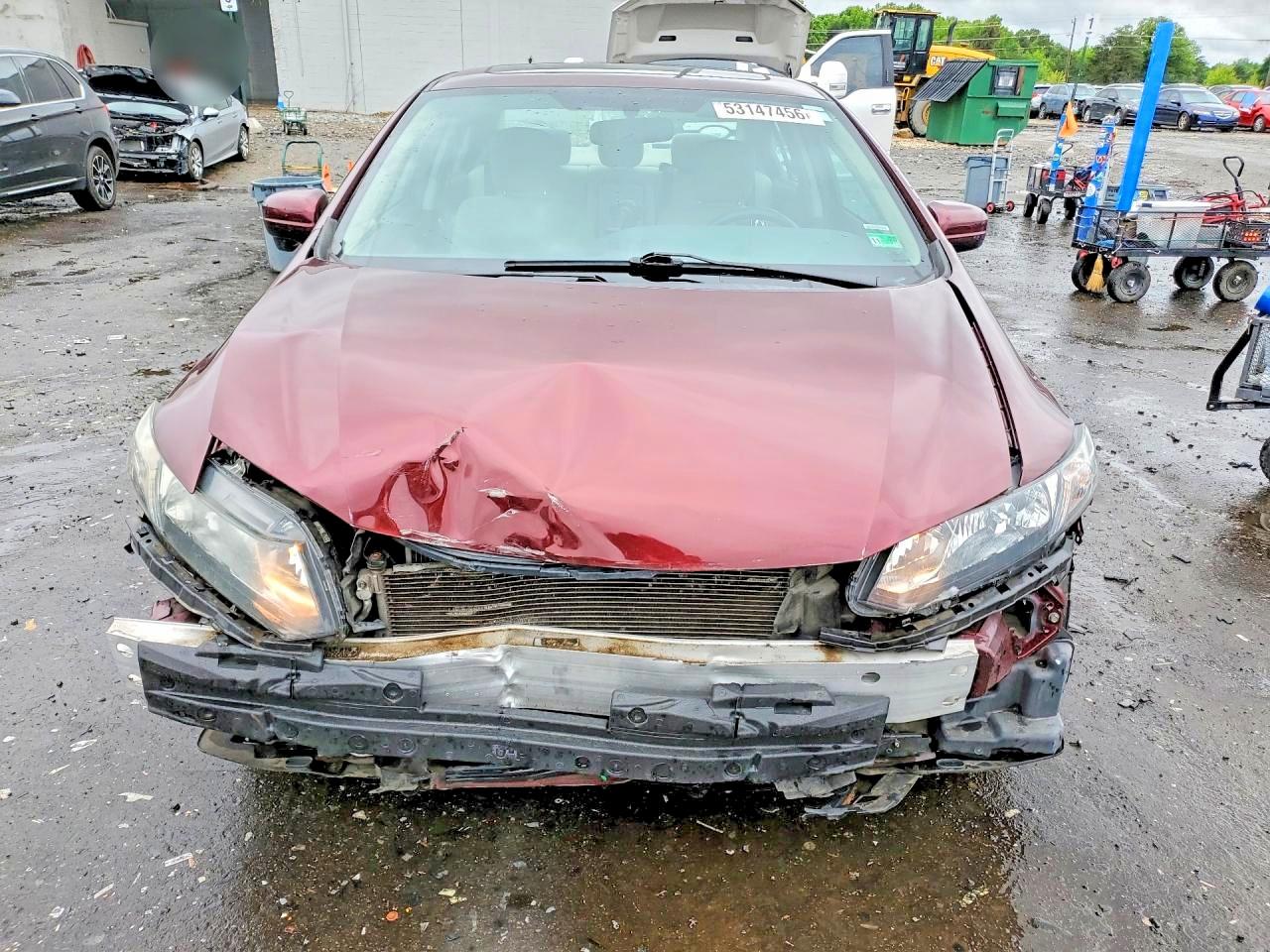 2015 Honda Civic Ex Burgundy vin: 19XFB2F86FE081552
