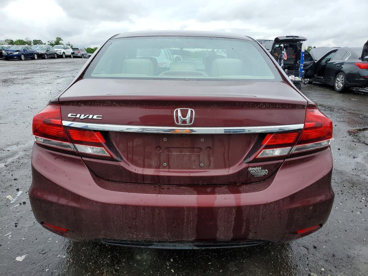 2015 Honda Civic Ex Burgundy vin: 19XFB2F86FE081552