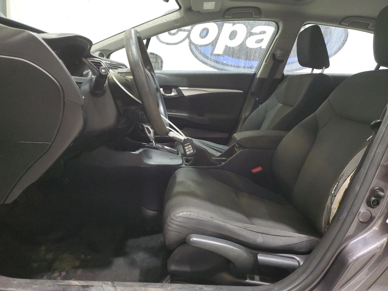 2015 Honda Civic Ex Gray vin: 19XFB2F86FE214214 Damage: Left Front Seat, Worn, Replacement Required