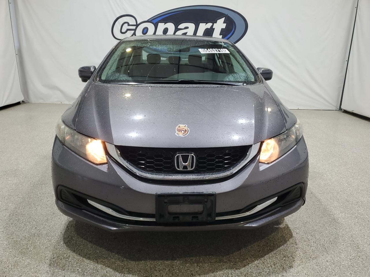 2015 Honda Civic Ex Gray vin: 19XFB2F86FE214214 Damage: Left Head Lamp, Faded, Repair Required