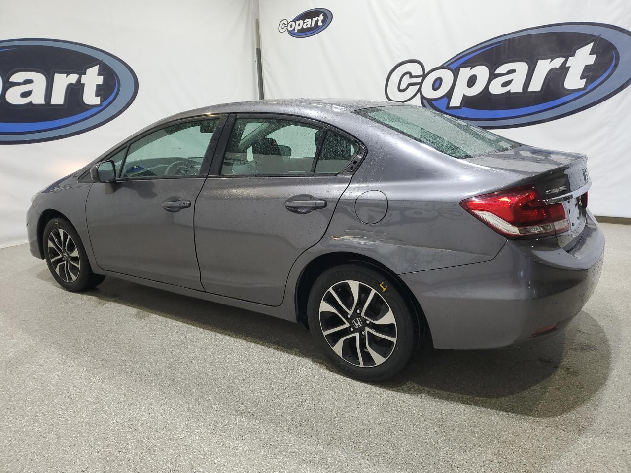 2015 Honda Civic Ex Gray vin: 19XFB2F86FE214214 Damage: Left Qtr Panel, Dent(S) W/ Paint Dmg, > 12 Inches