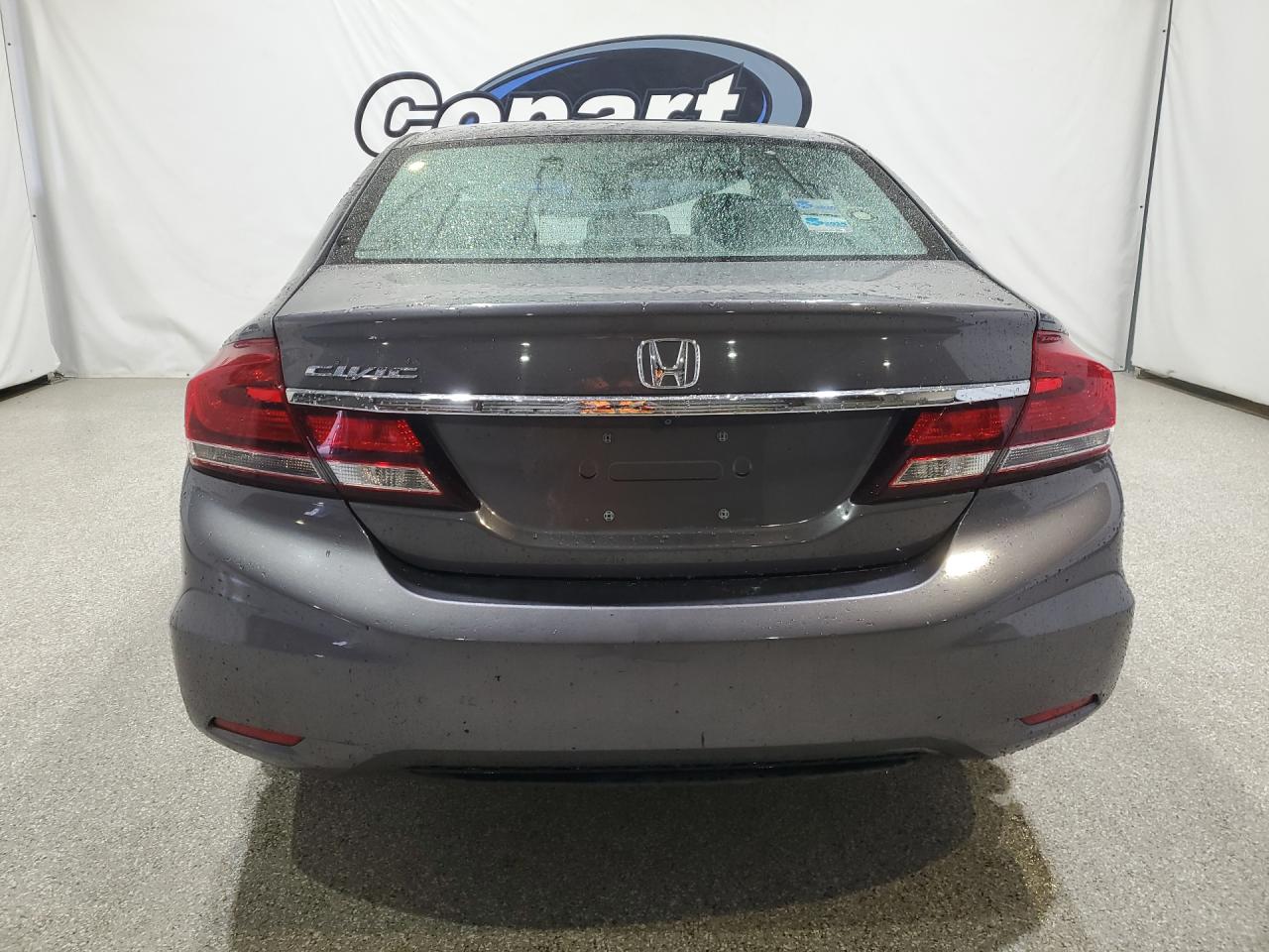 2015 Honda Civic Ex Gray vin: 19XFB2F86FE214214 Damage: Rear Bumper, Chipped, 10 Or More
