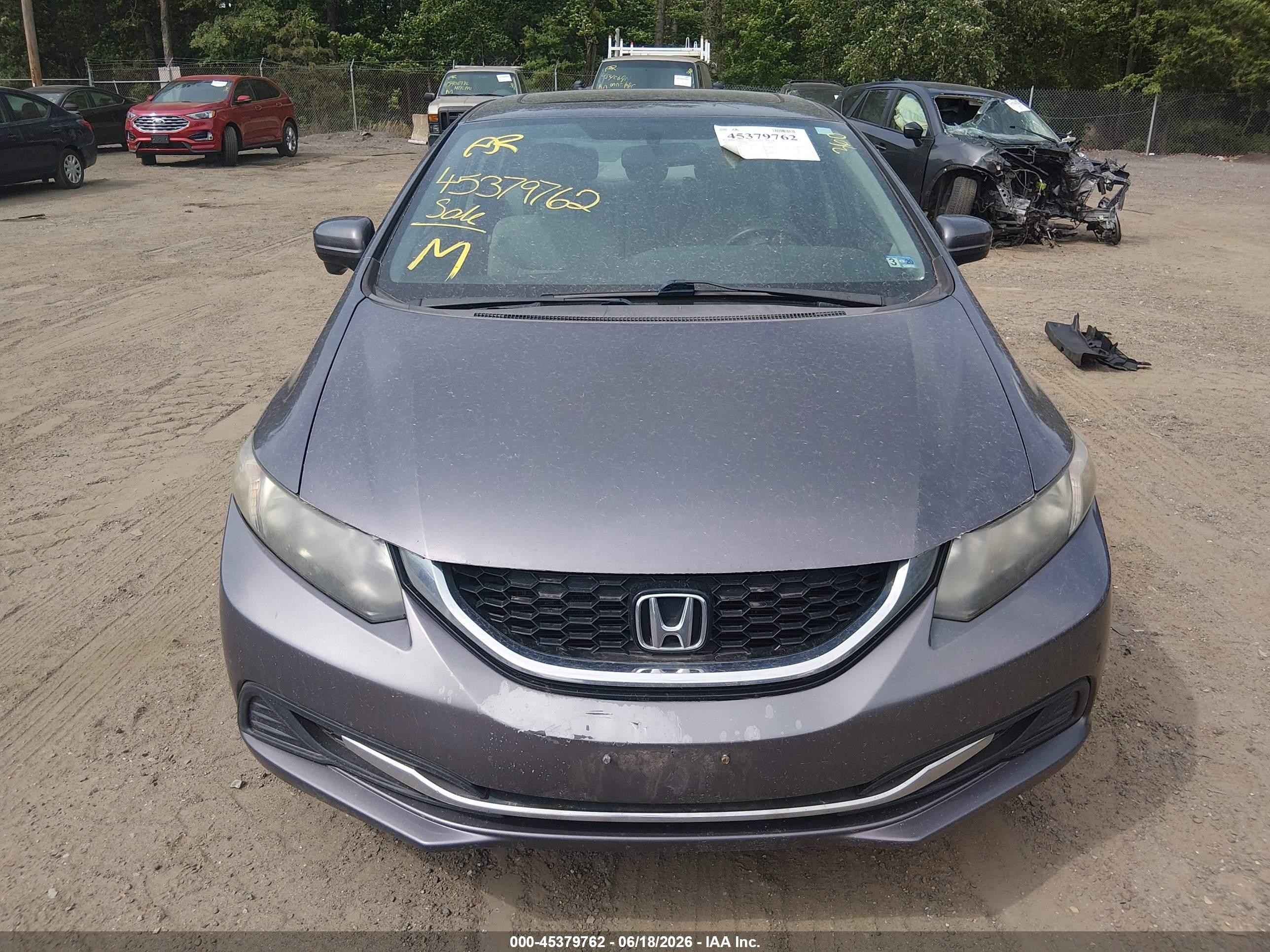 2015 Honda Civic Ex Gray vin: 19XFB2F86FE223026