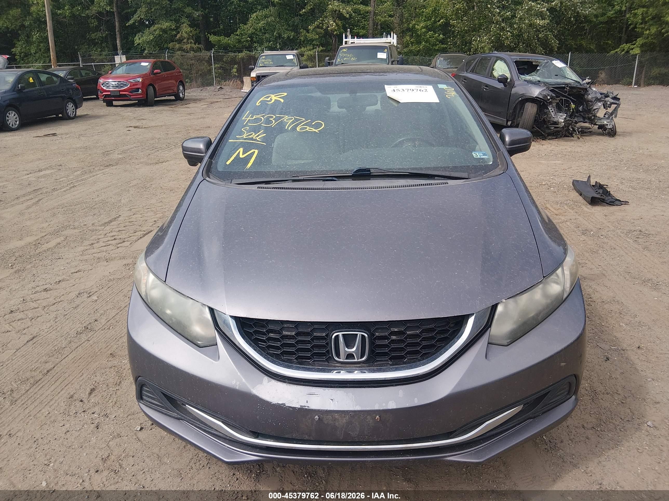 2015 Honda Civic Ex Gray vin: 19XFB2F86FE223026