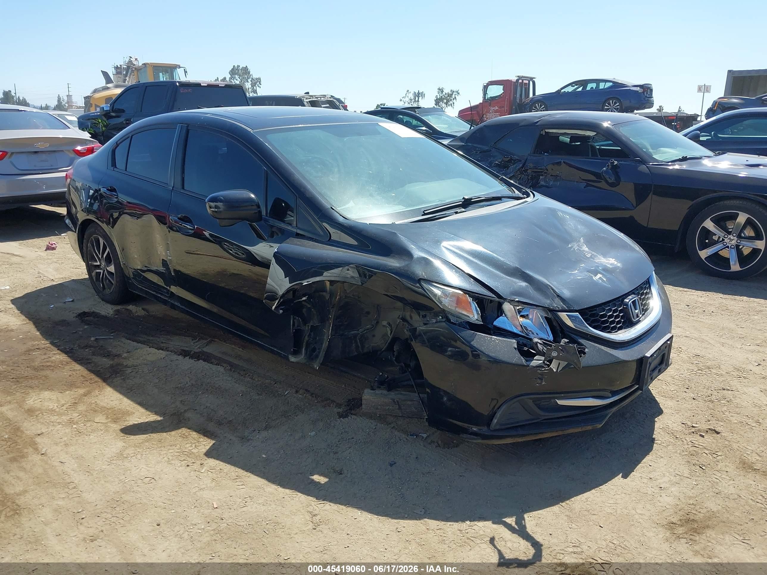2015 Honda Civic Ex Black vin: 19XFB2F86FE247648