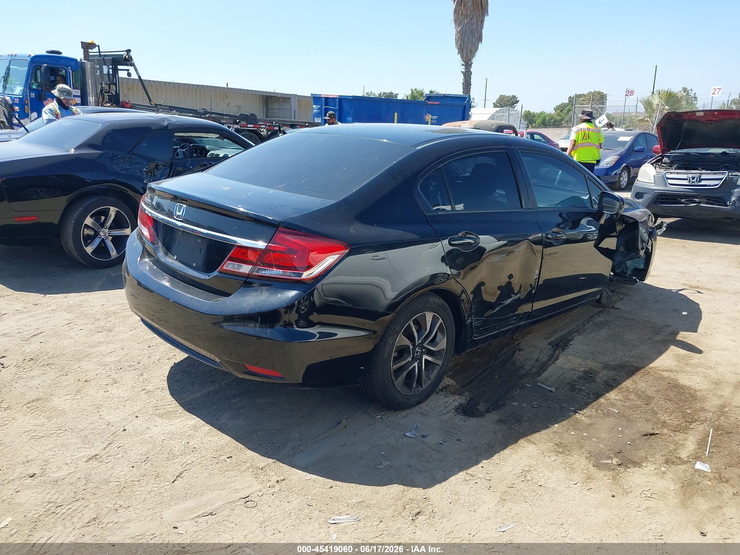 2015 Honda Civic Ex Black vin: 19XFB2F86FE247648