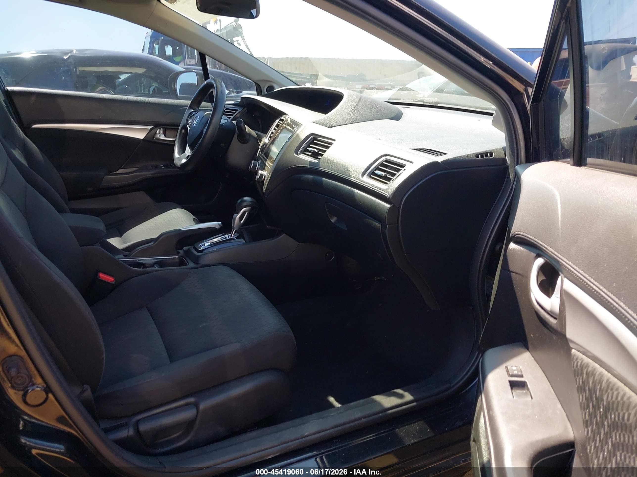 2015 Honda Civic Ex Black vin: 19XFB2F86FE247648