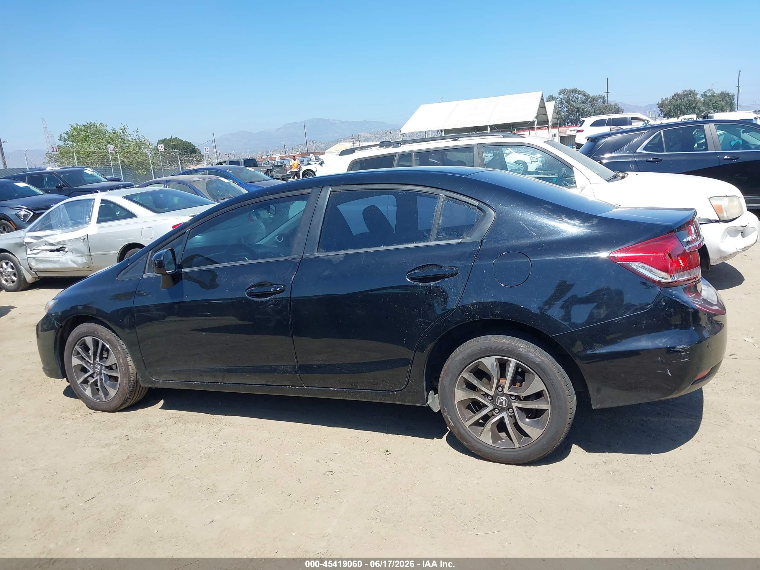 2015 Honda Civic Ex Black vin: 19XFB2F86FE247648