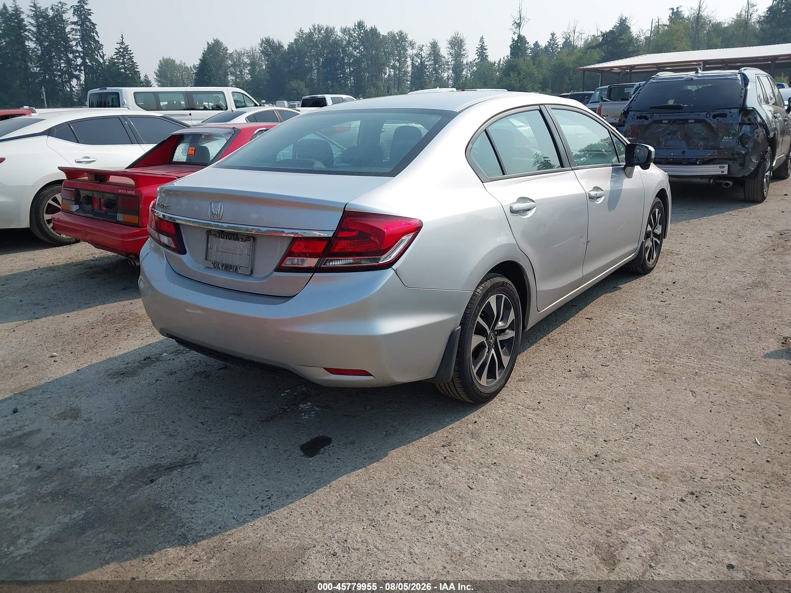 2015 Honda Civic Ex Silver vin: 19XFB2F86FE275286