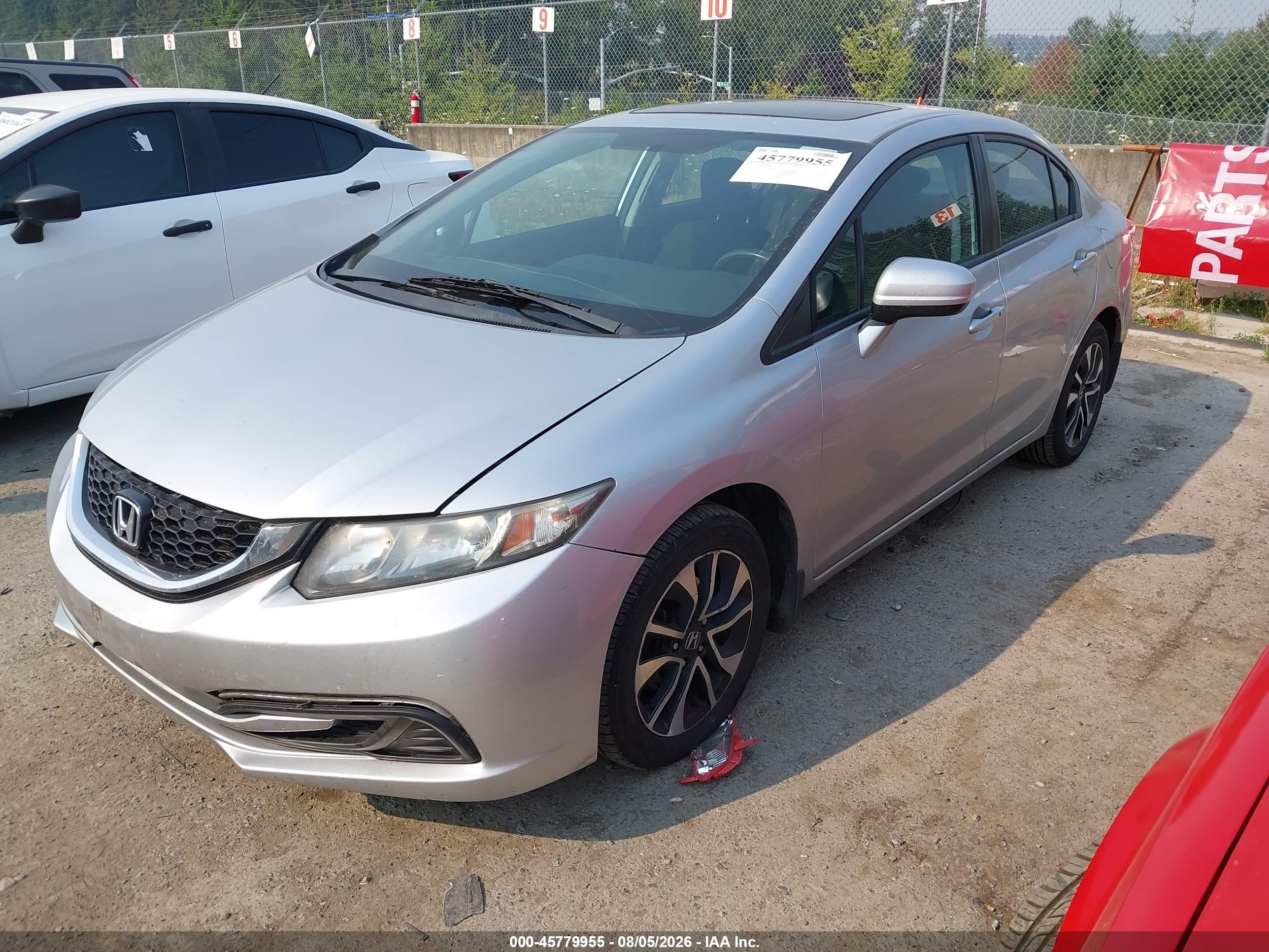 2015 Honda Civic Ex Silver vin: 19XFB2F86FE275286