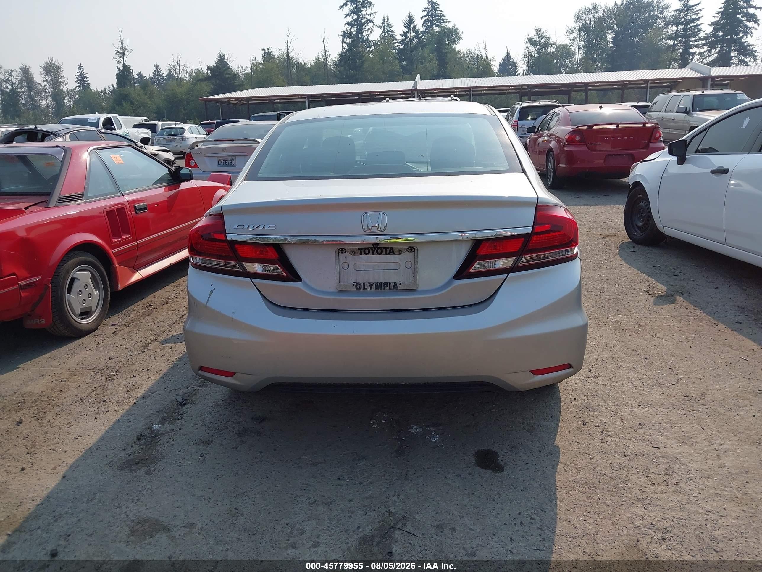 2015 Honda Civic Ex Silver vin: 19XFB2F86FE275286